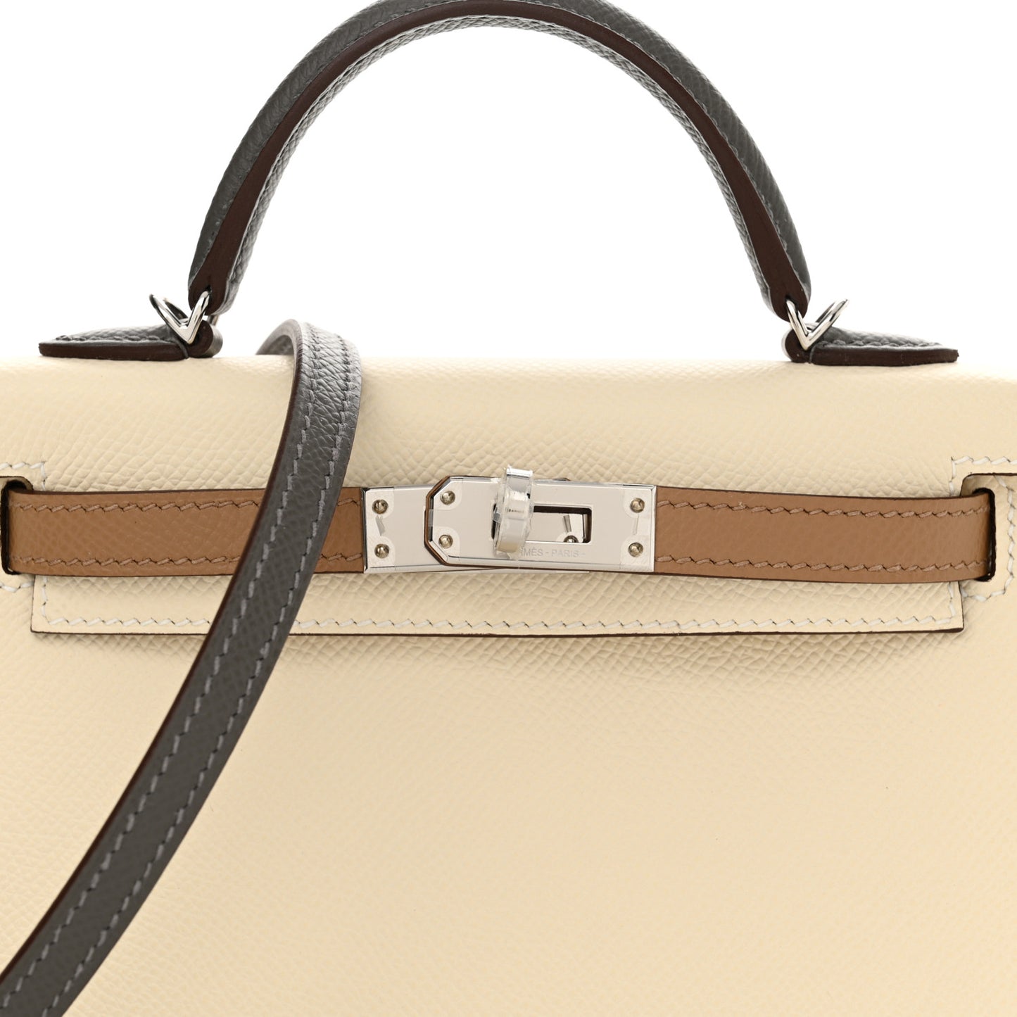 Epsom Mini Kelly Sellier 20 Nata Chai Gris Meyer