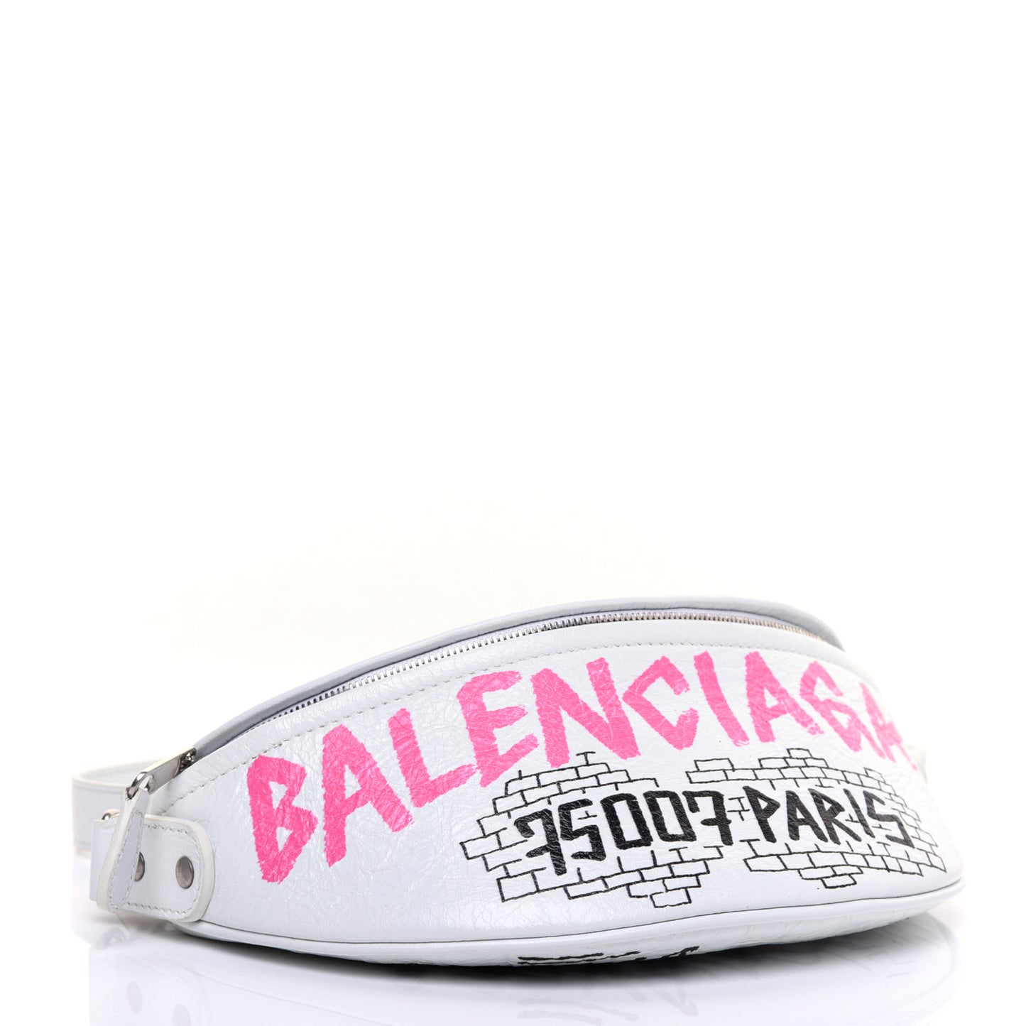 Agneau Arena Graffiti All Over XXS Souvenir Belt Bag White Multicolor