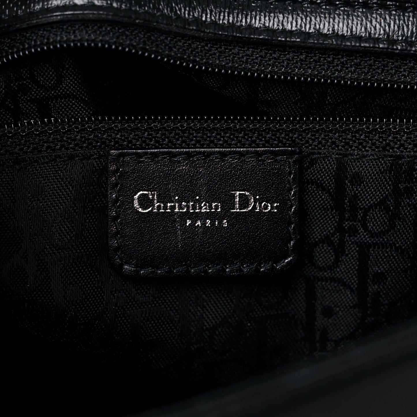 Coated Canvas Crystal Hardcore Shoulder Bag Black