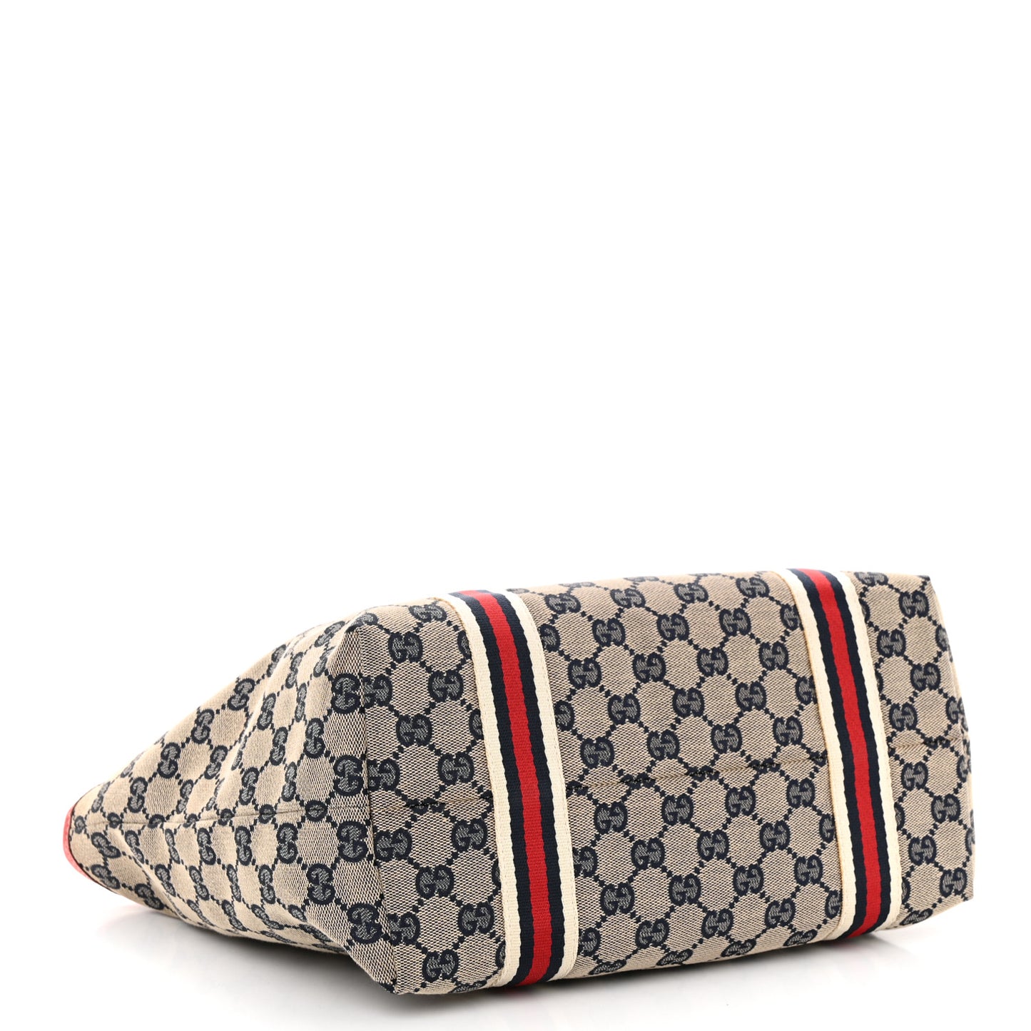 Monogram Medium Jolicoeur Tote Navy Red