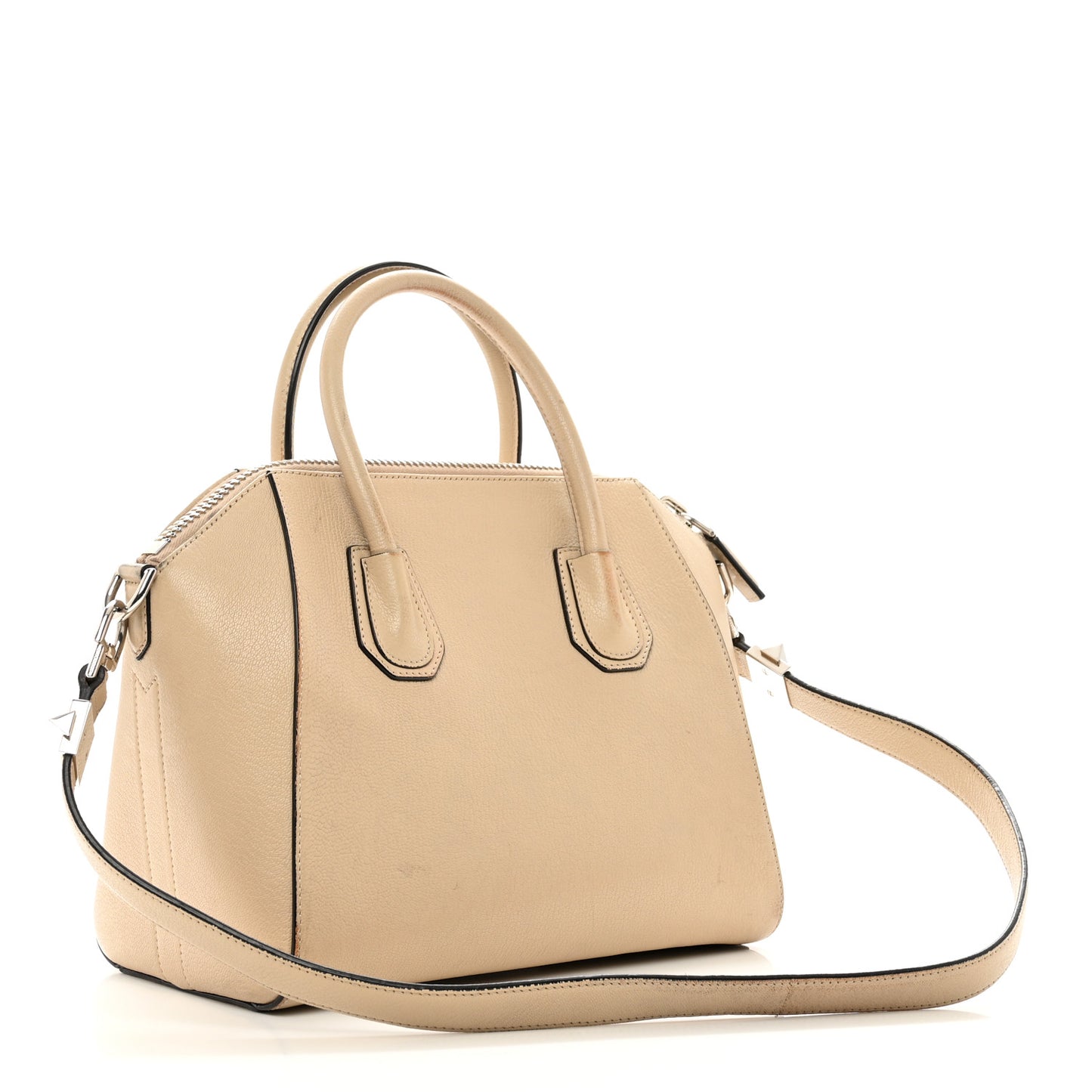 Sugar Goatskin Small Antigona Light Beige