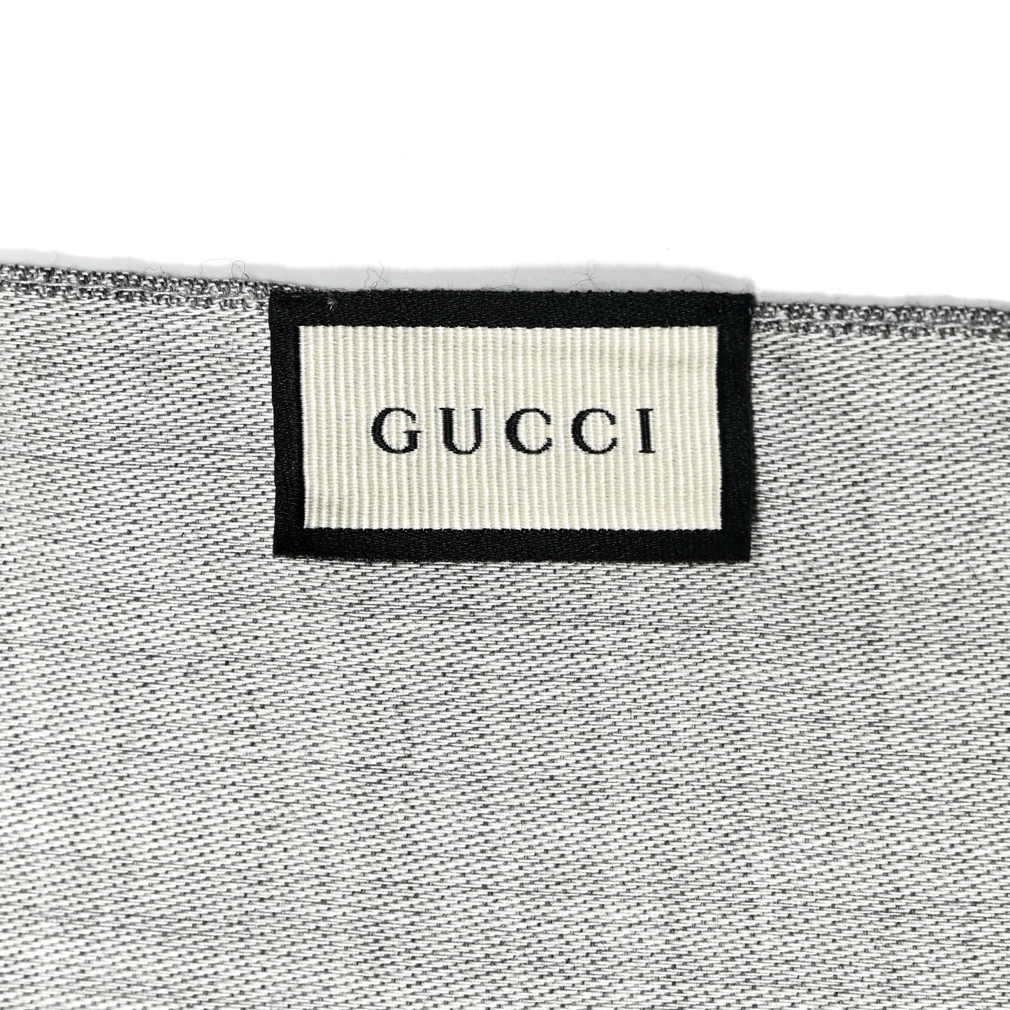 Wool Silk GG Monogram GGNat Scarf Lead