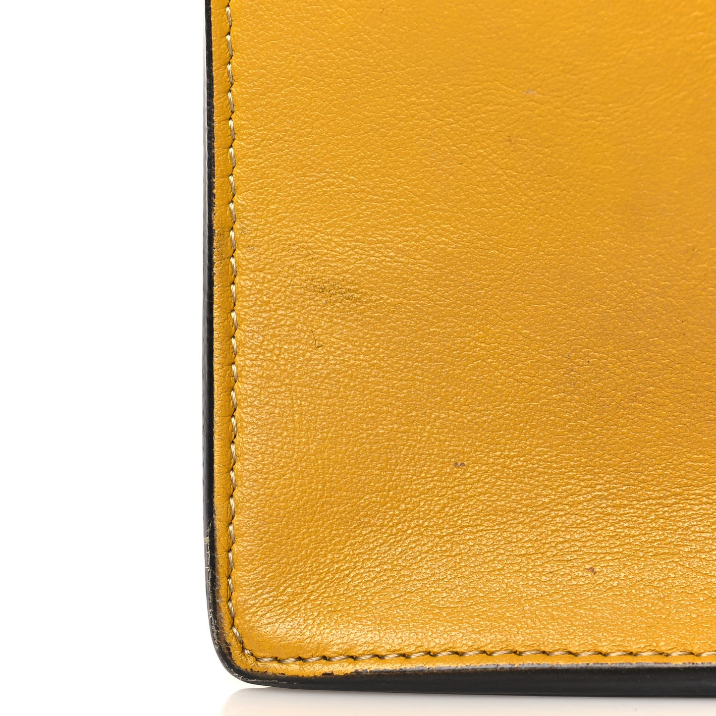 Vitello Grace Matte Small Kan U Shoulder Bag Yellow