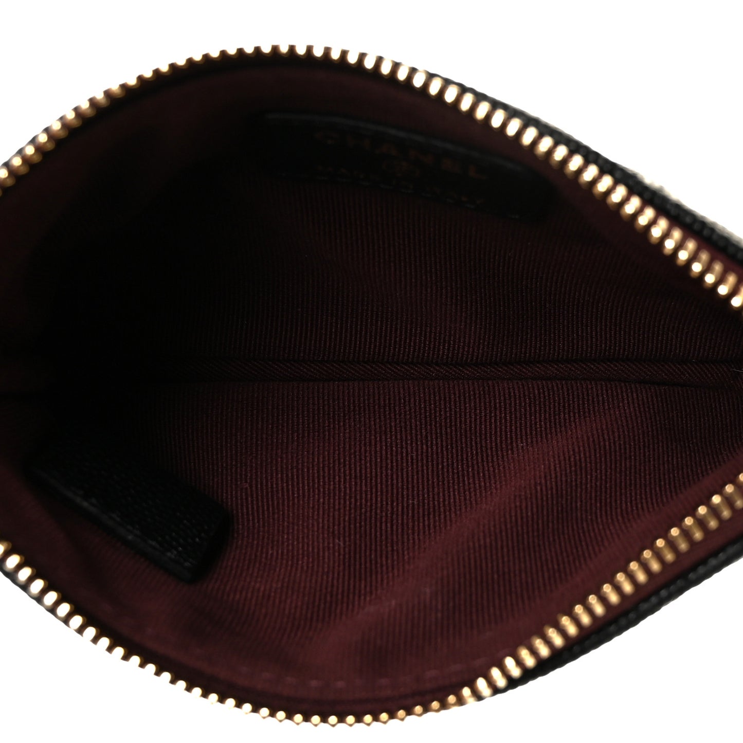 Caviar Quilted Small Cosmetic Case Black