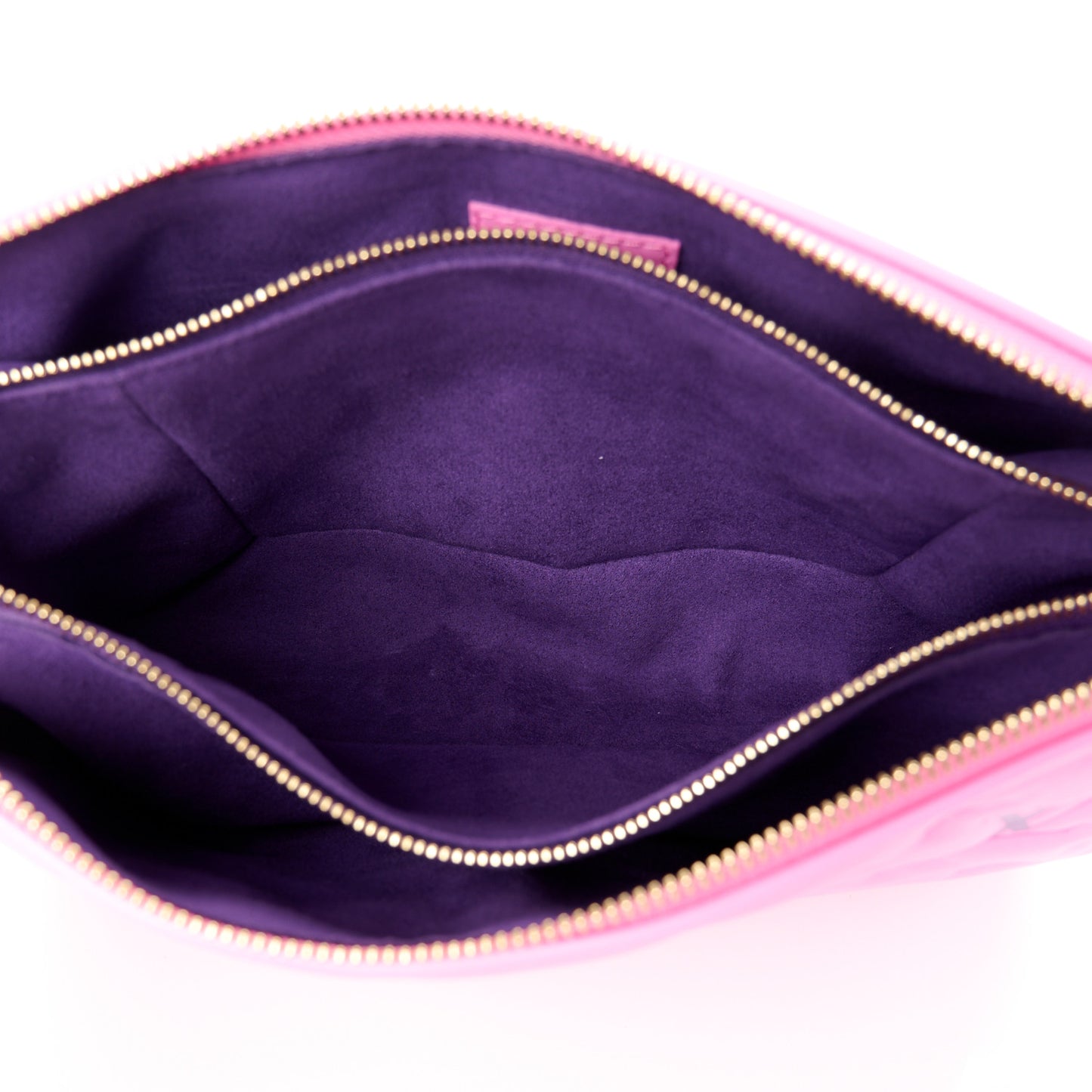 Lambskin Embossed Monogram Vuittamins Coussin PM Rose Violet