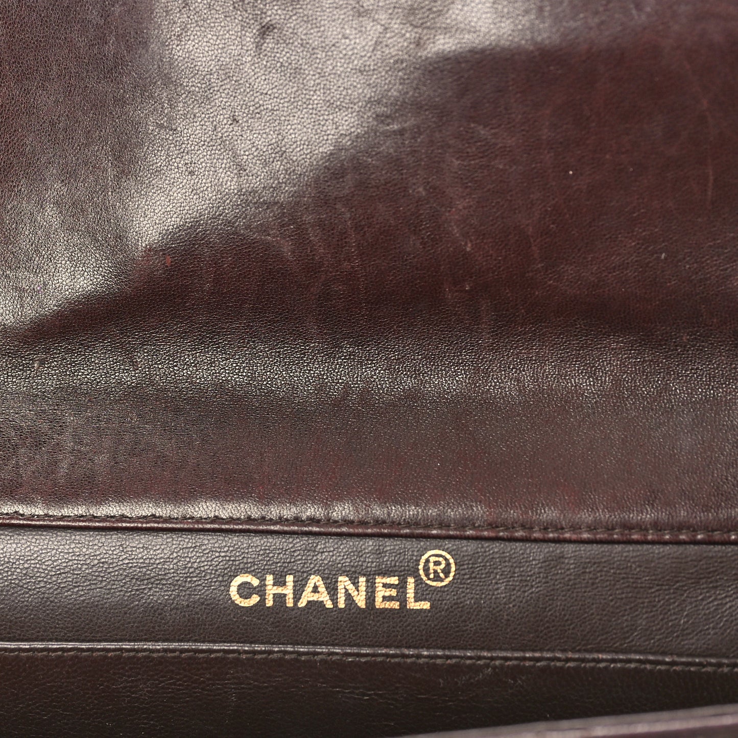 Lambskin Quilted Medium Double Sided Flap Brown