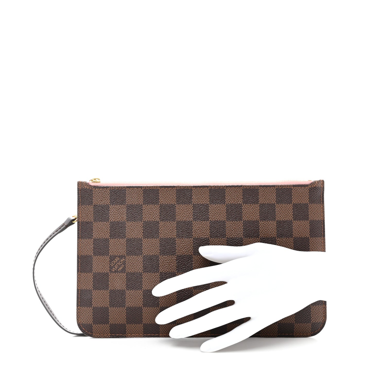 Damier Ebene Neverfull MM GM Pochette Rose Ballerine