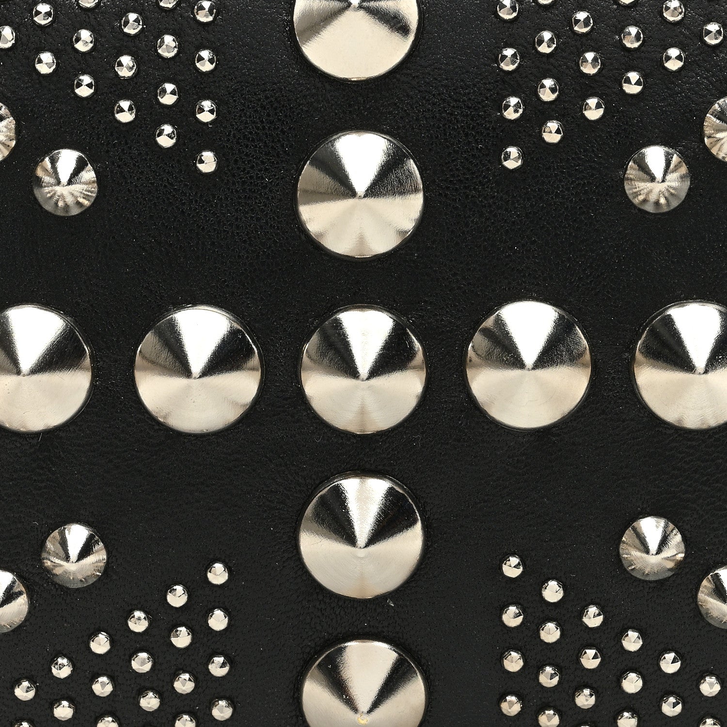 Alexander McQueen Calfskin Studded Britannia Skull Box Clutch Black 7 of 10
