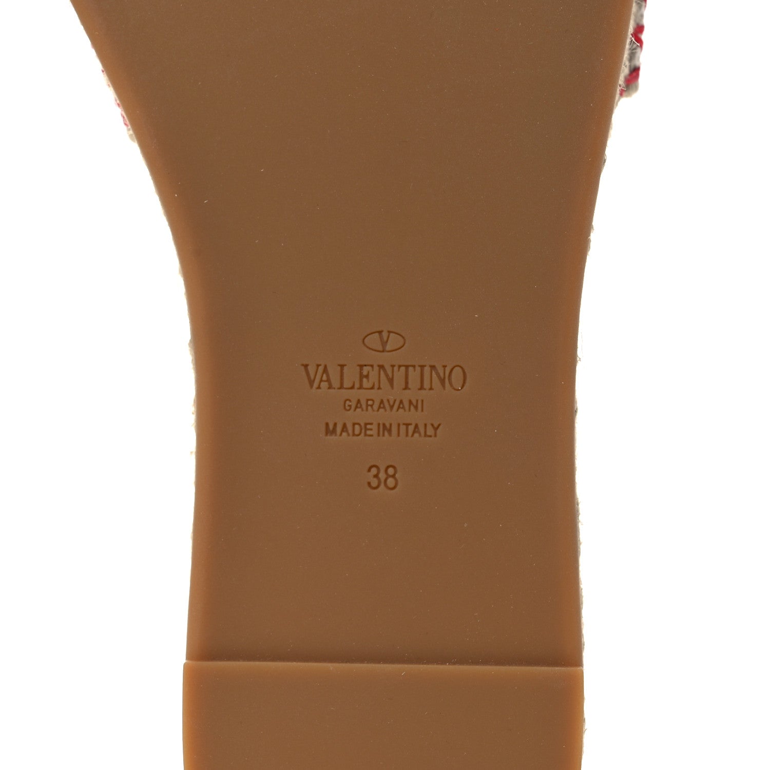Valentino Garavani Canvas Atelier 08 San Gallo Edition Espadrille Flat Slide Sandals 38 Natural 6 of 8