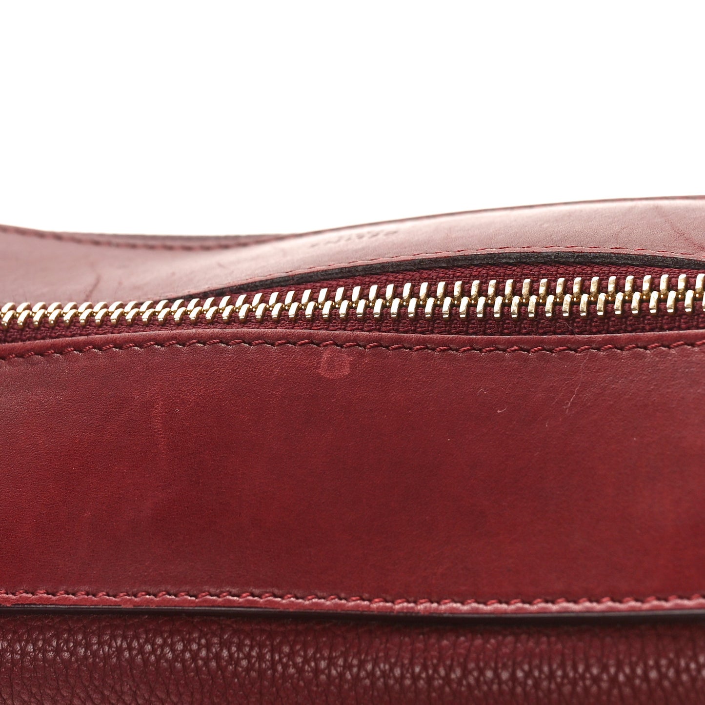 Goatskin Smooth Calfskin Small Ring Bag Dark Ruby