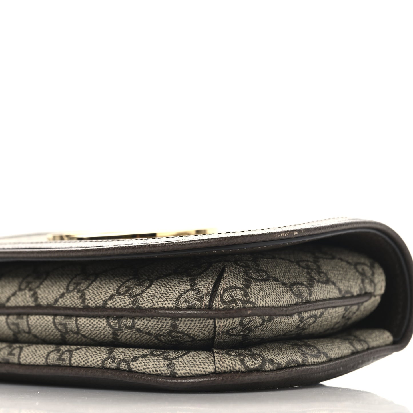 GG Supreme Monogram Textured Dollar Calfskin Blondie Belt Bag 80 32 Beige Ebony New Acero