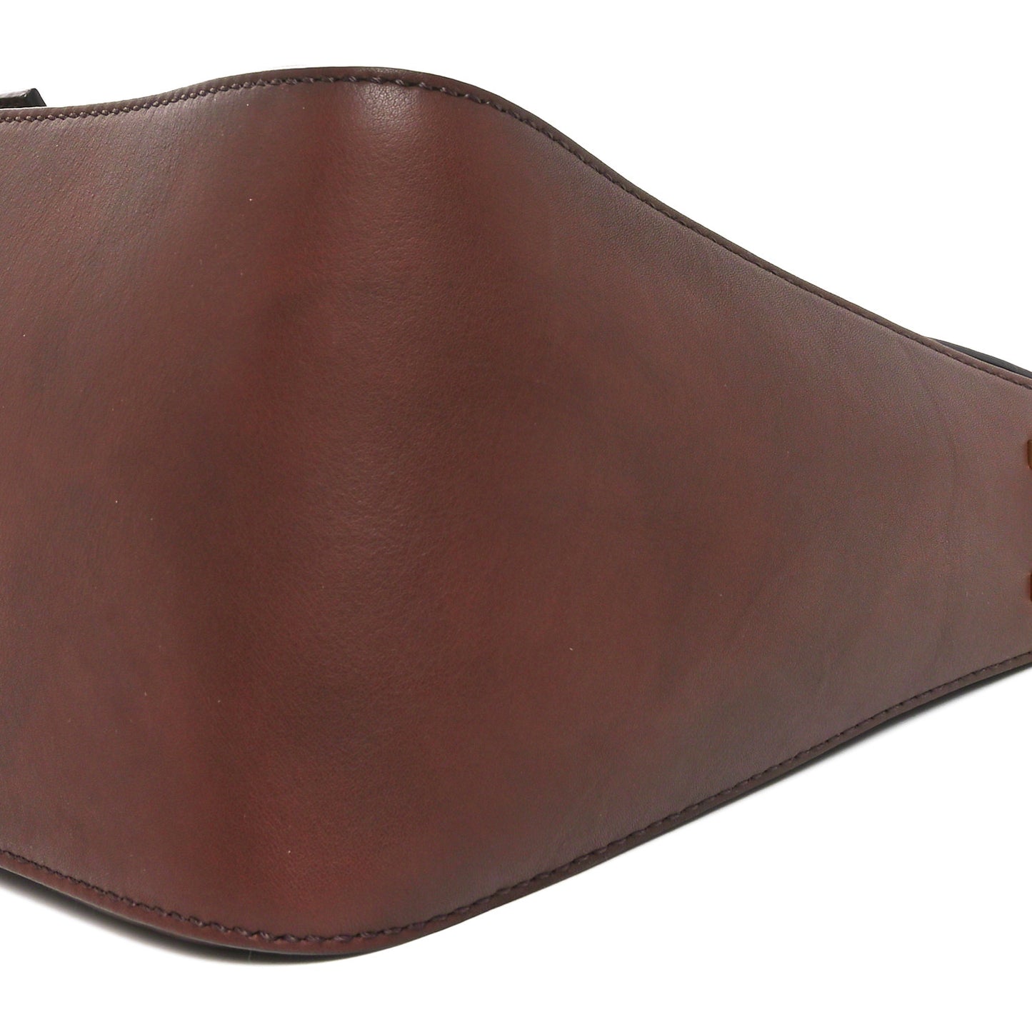 Vitello Flamingo Enamel Big Forever Mama Baguette Brown