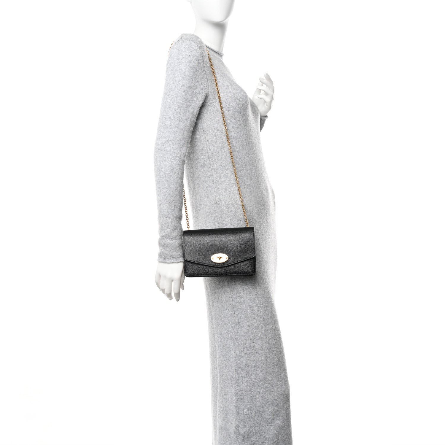 Mulberry Small Classic Grain Calfskin Small Darley Black 2 of 10