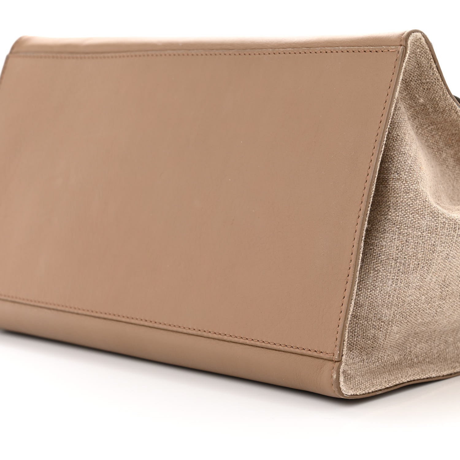 Celine Smooth Calfskin Linen Medium Tri-Color Trapeze Taupe 8 of 15