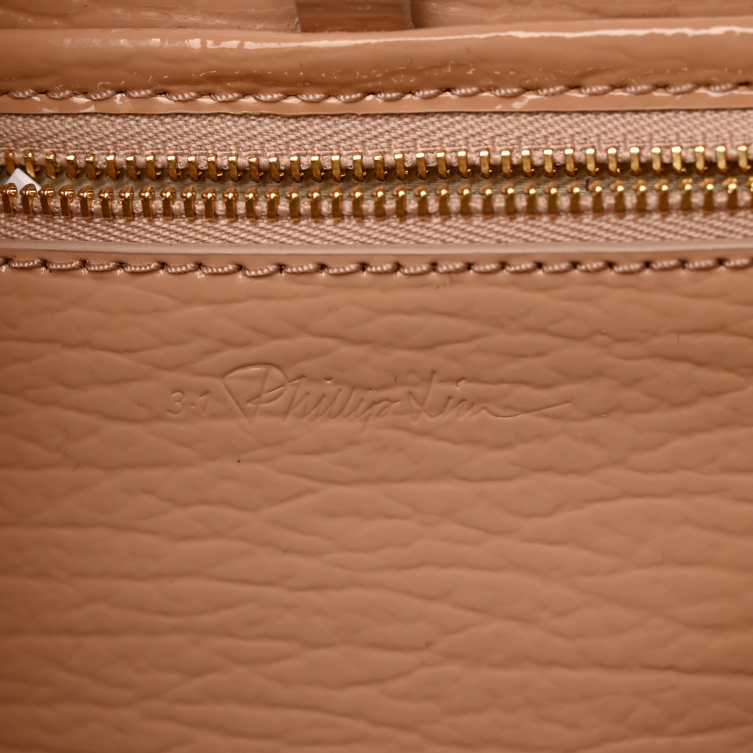 3.1 Phillip Lim Textured Patent Mini Pashli Satchel Ceramic 6 of 10