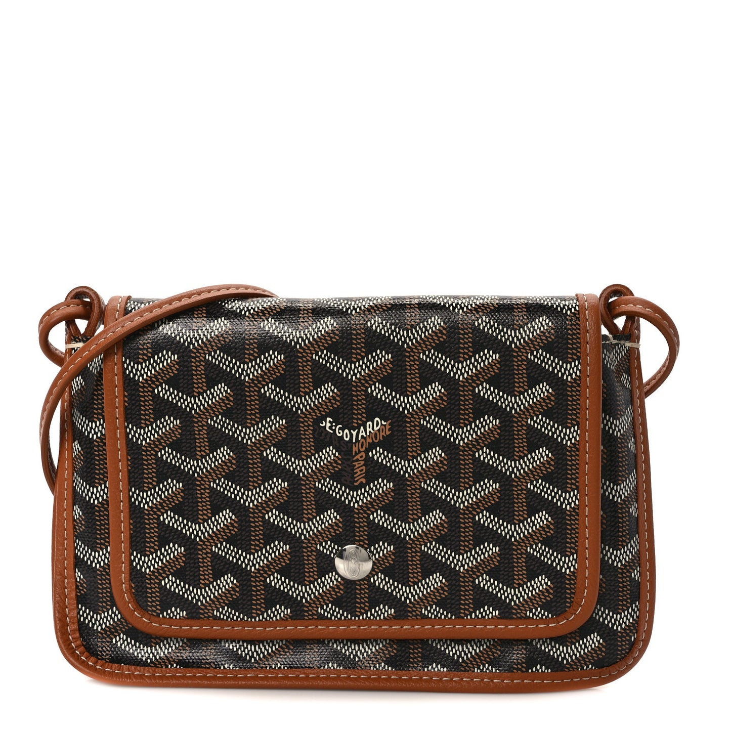 Goyardine Plumet Wallet Clutch Black Gold