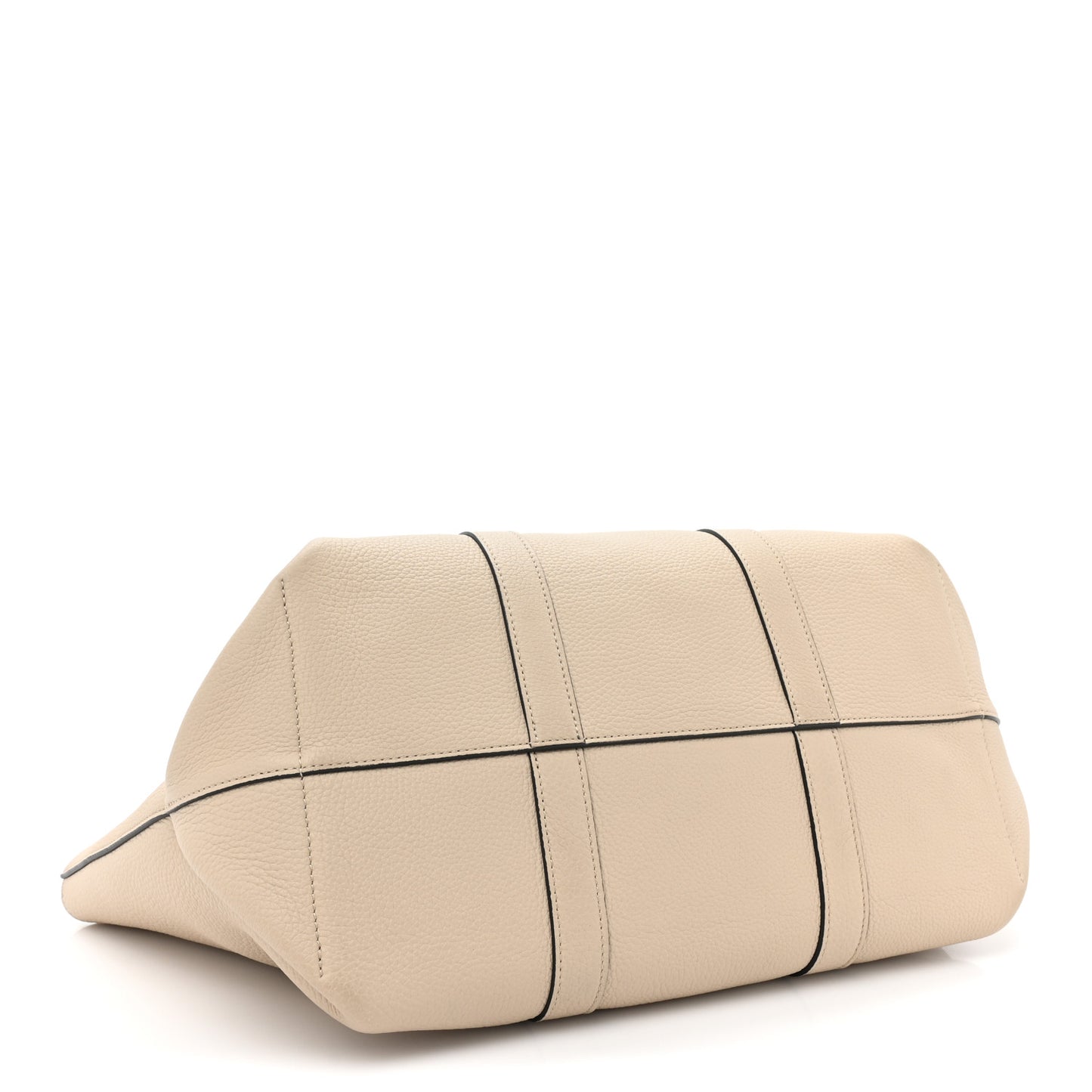 Taurillon Gex Calfskin Duo Reversible Tote Greige Zinc