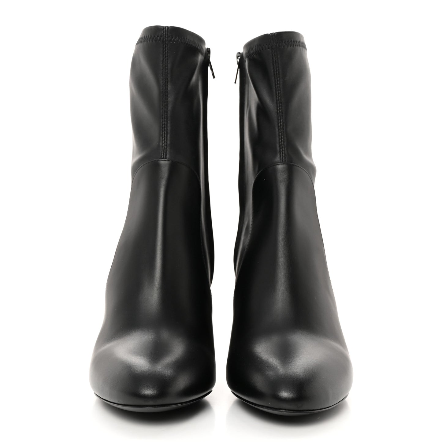 Calfskin Uniformes Silhouette Ankle Boots 37.5 Black