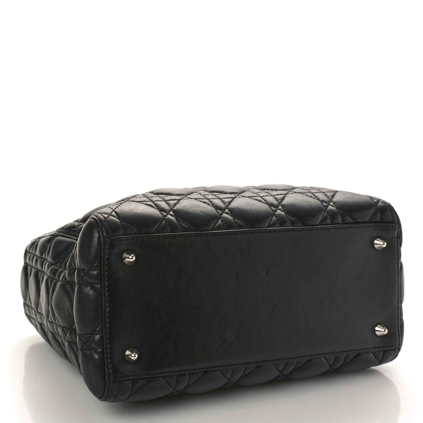 Lambskin Cannage Medium Lady Dior Black