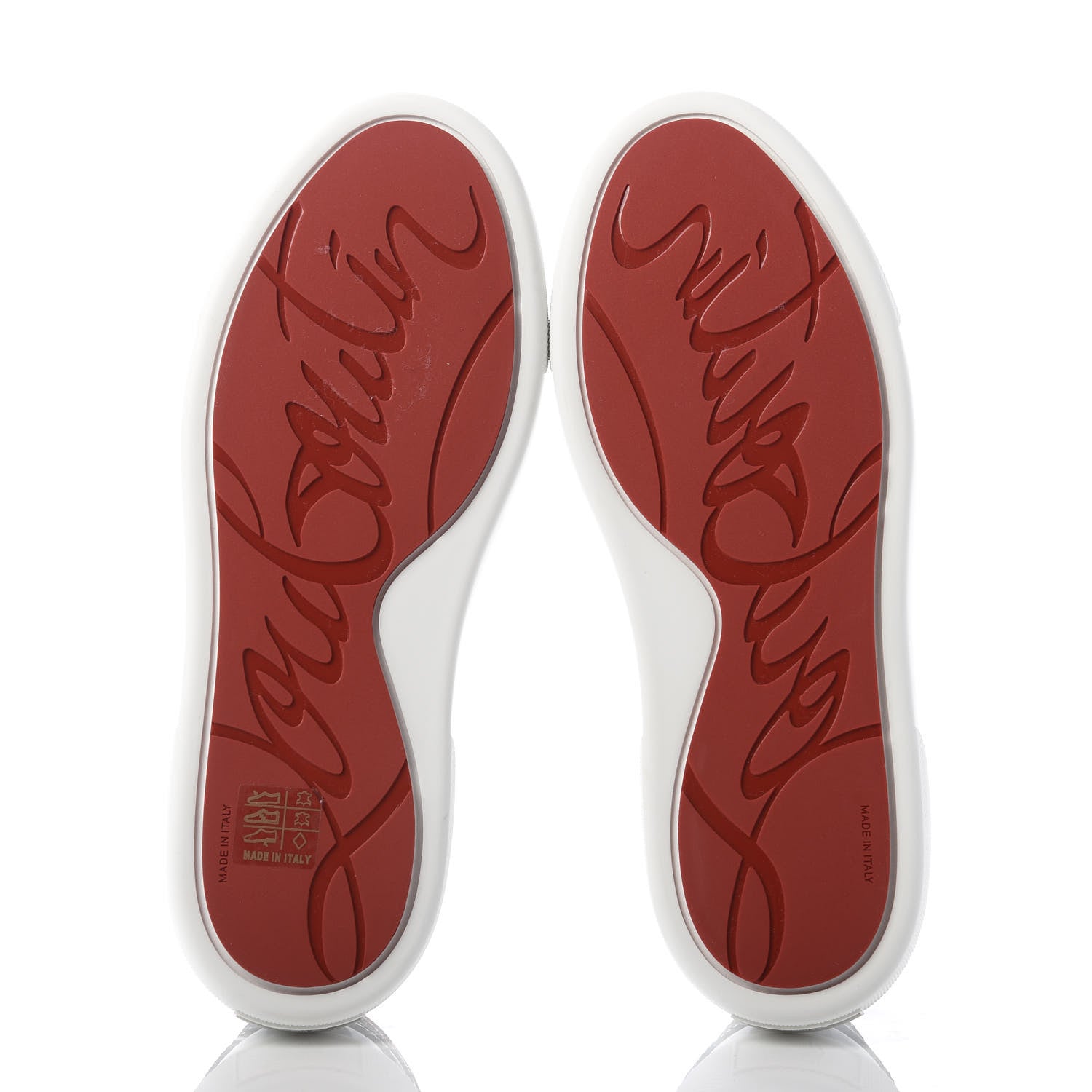 Christian Louboutin Calfskin Womens Arkenspeed Sneakers 39 White Multi 5 of 8