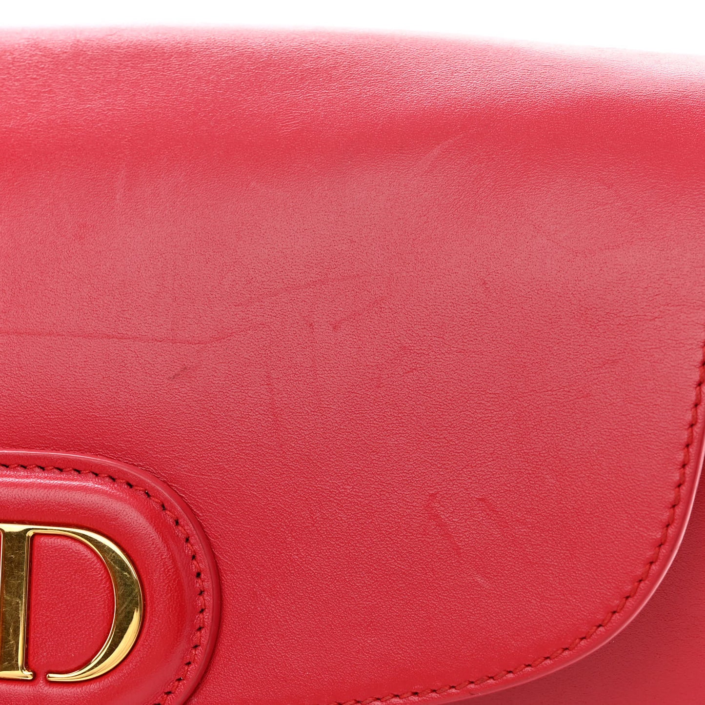 Box Calfskin Medium Bobby Flap Raspberry