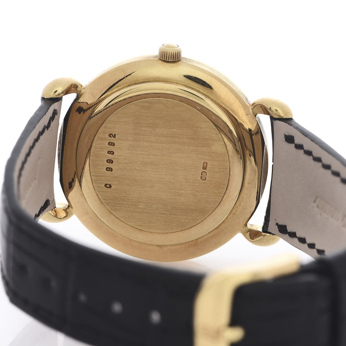 18K Yellow Gold Alligator 32mm Classic Manual Winding Watch