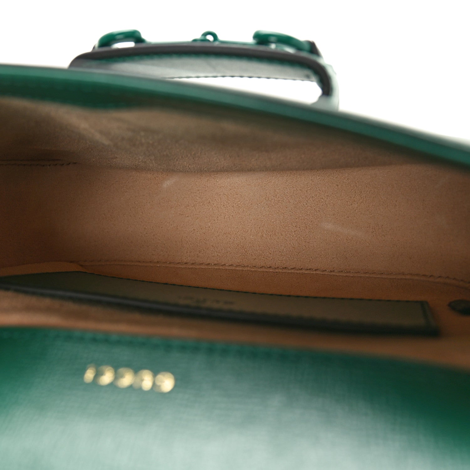Gucci Azalea Calfskin Web Monochrome Horsebit 1955 Shoulder Bag Emerald 5 of 11