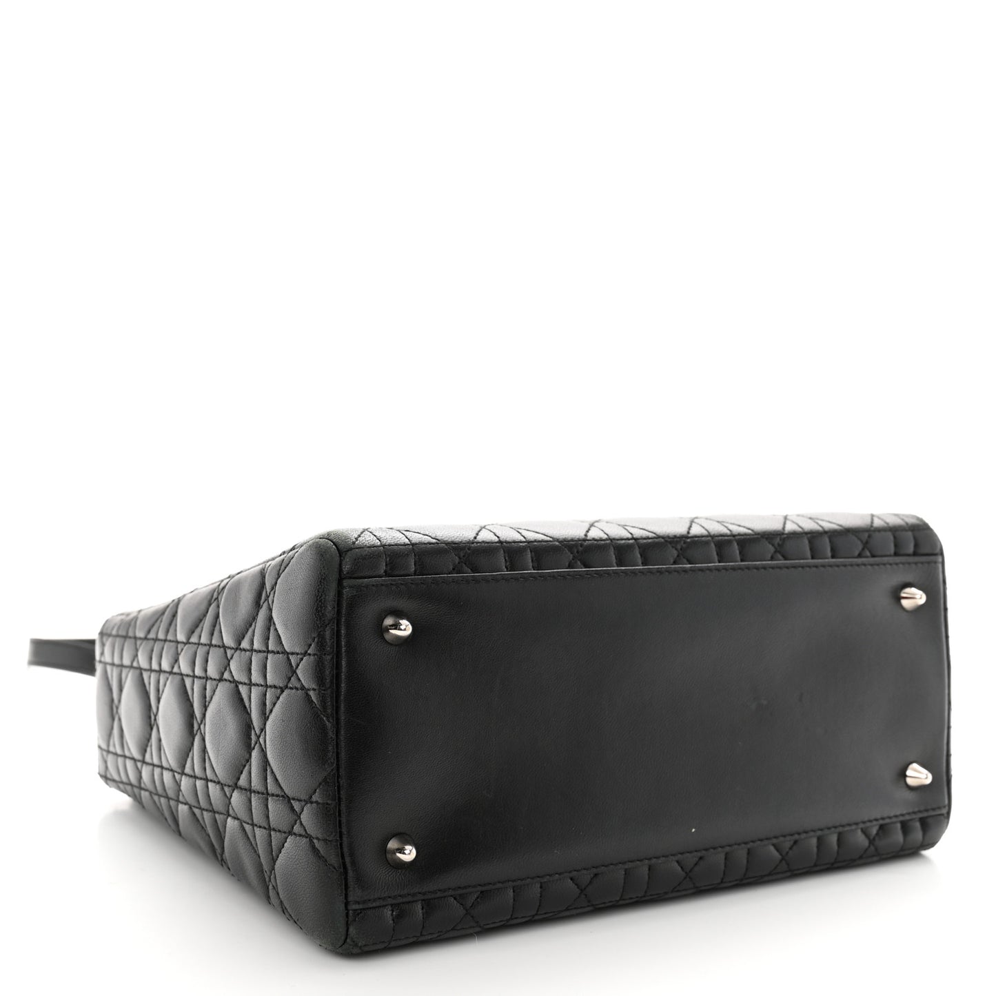 Lambskin Cannage Medium Lady Dior Black