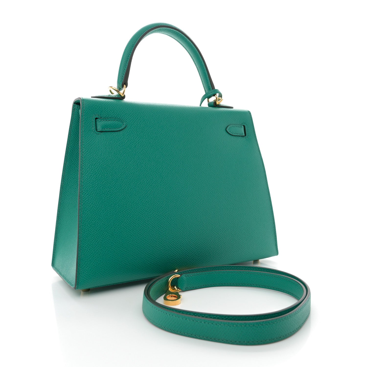Hermes Epsom Kelly Sellier 25 Vert Jade 3 of 11