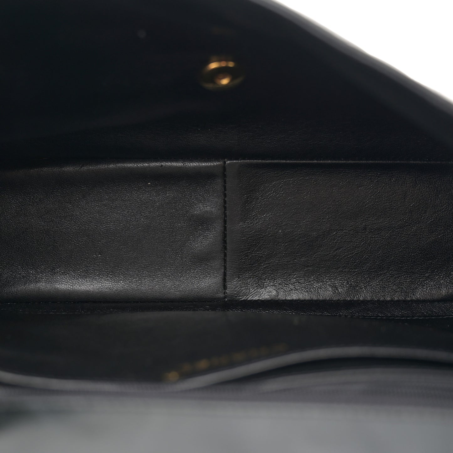 Lambskin Quilted Jumbo Single Flap Black
