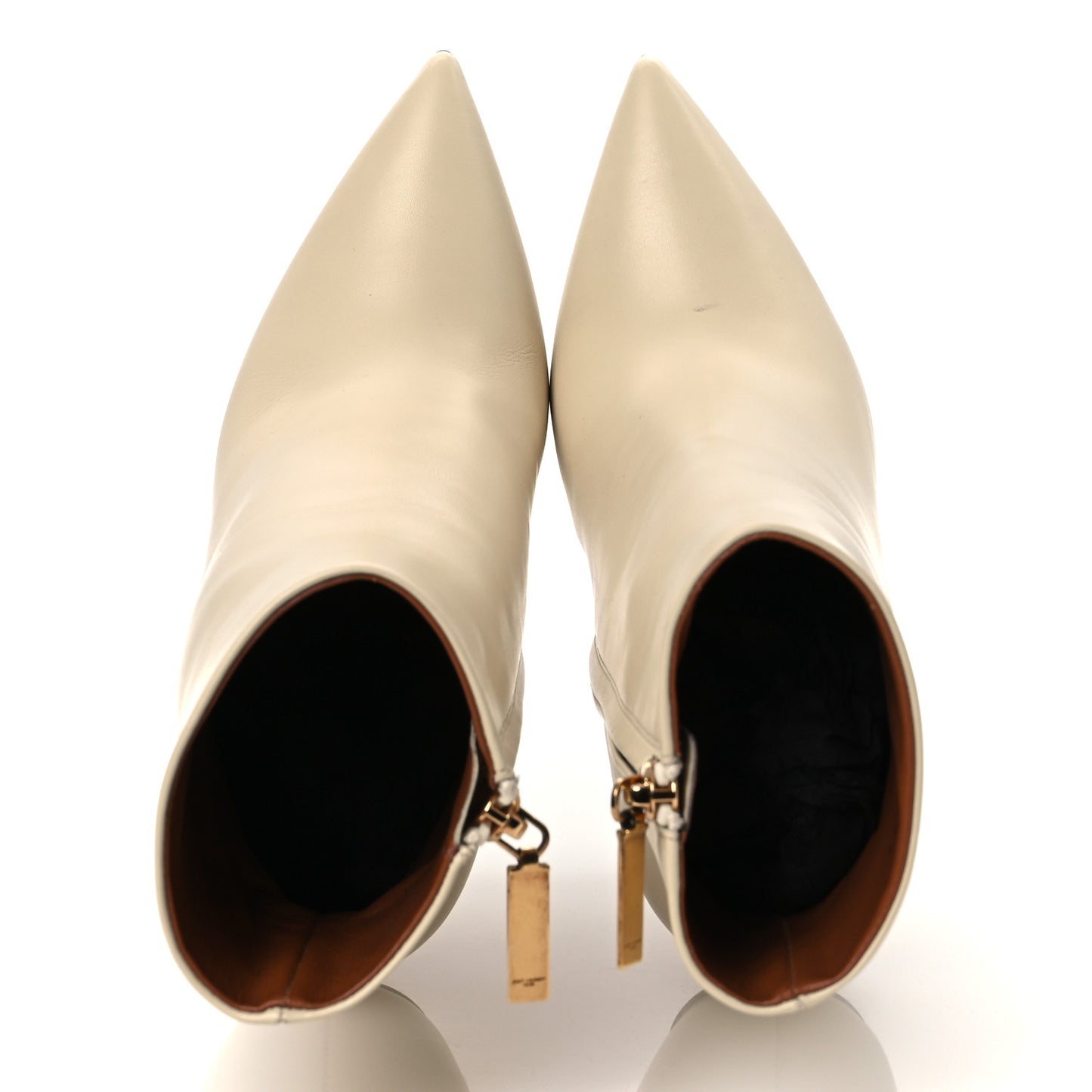 Calfskin Opyum 110 Ankle Boots 35 Real Beige