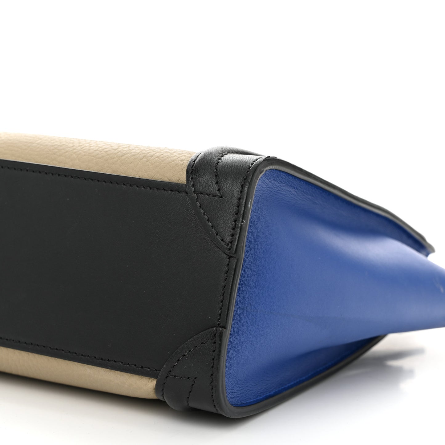 Bullhide Calfskin Nano Tri-Color Luggage Light Taupe