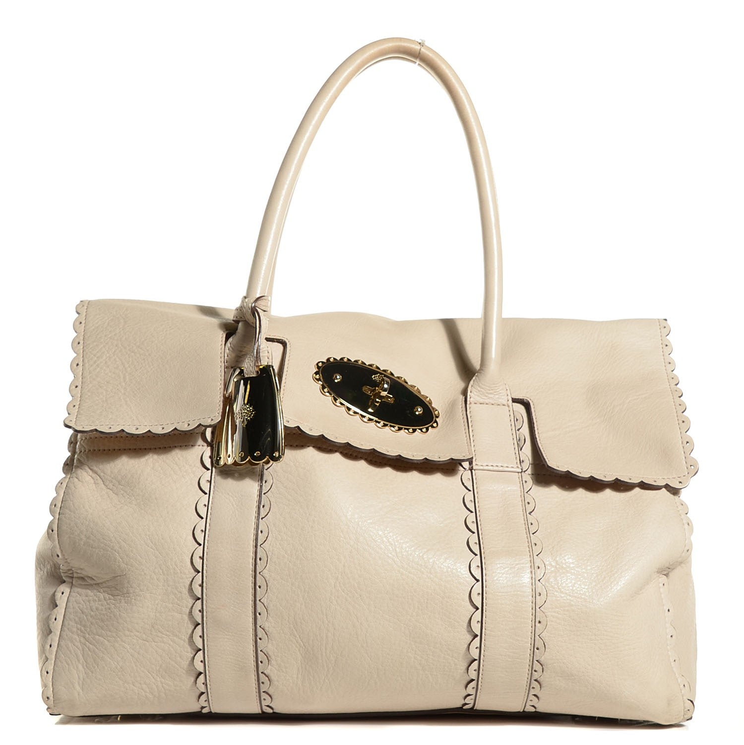 Mulberry Soft Matte Leather Cookie Bayswater Pebble Beige 105704