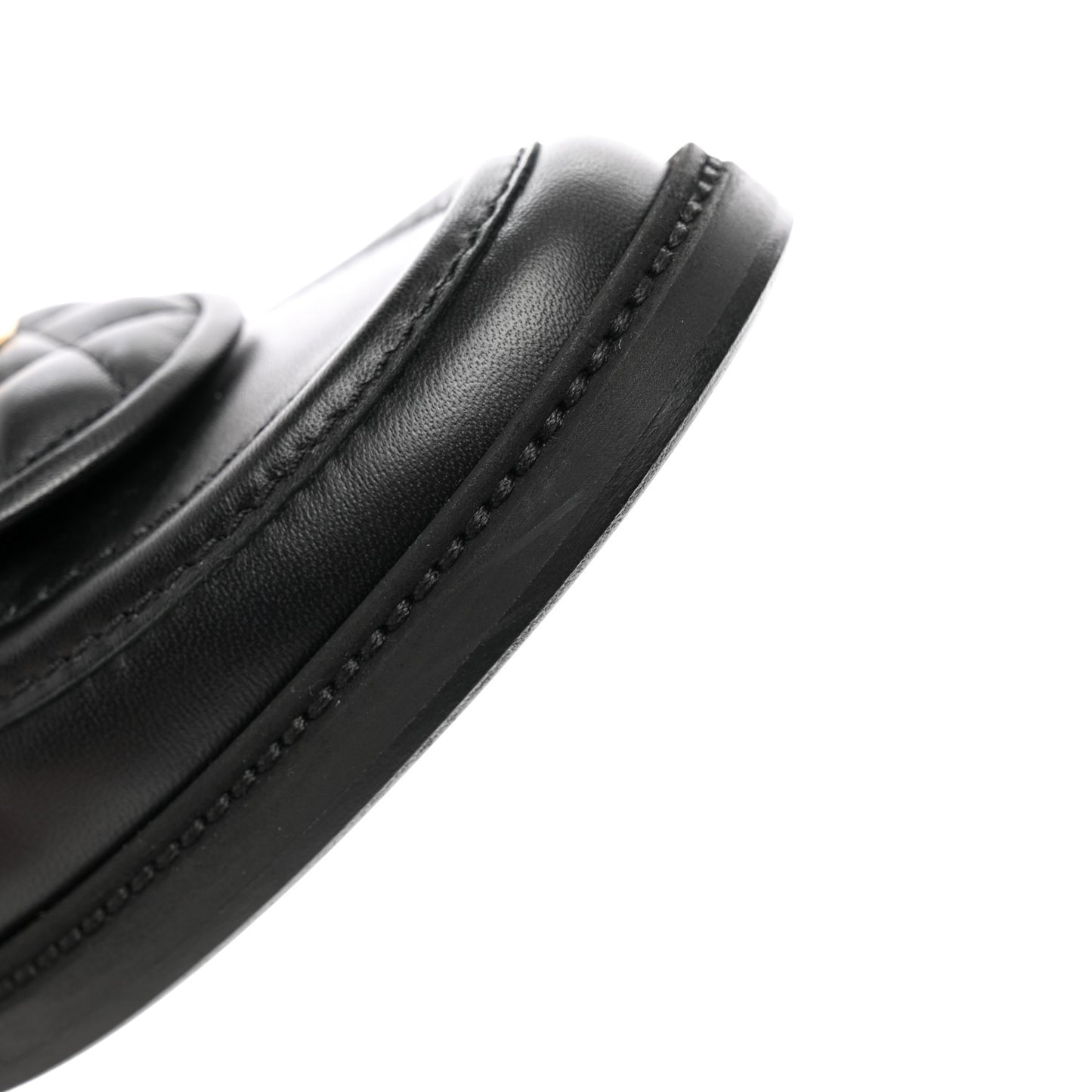 Lambskin Quilted CC Turnlock Loafers 41 Black
