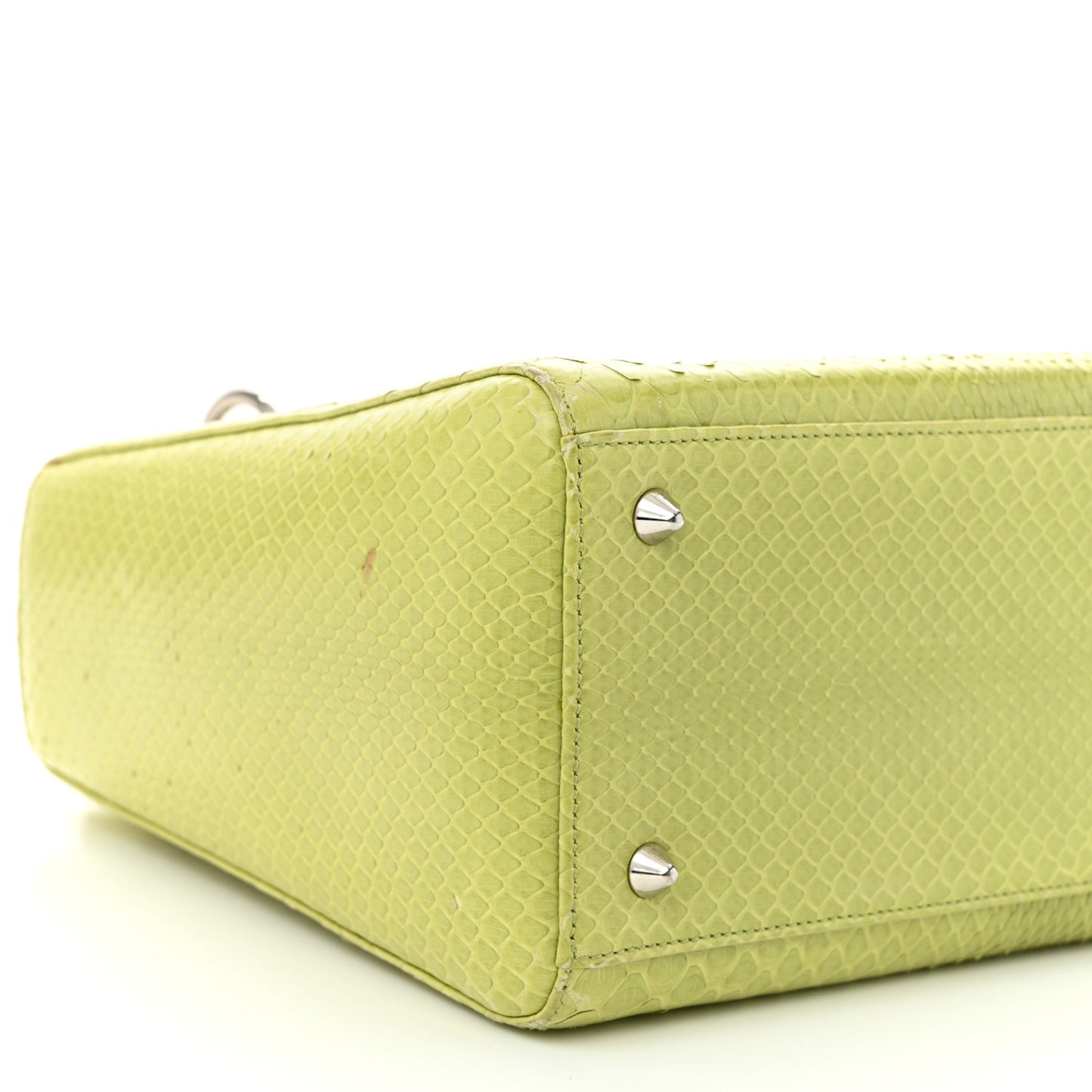 Snakeskin Medium Lady Dior Green
