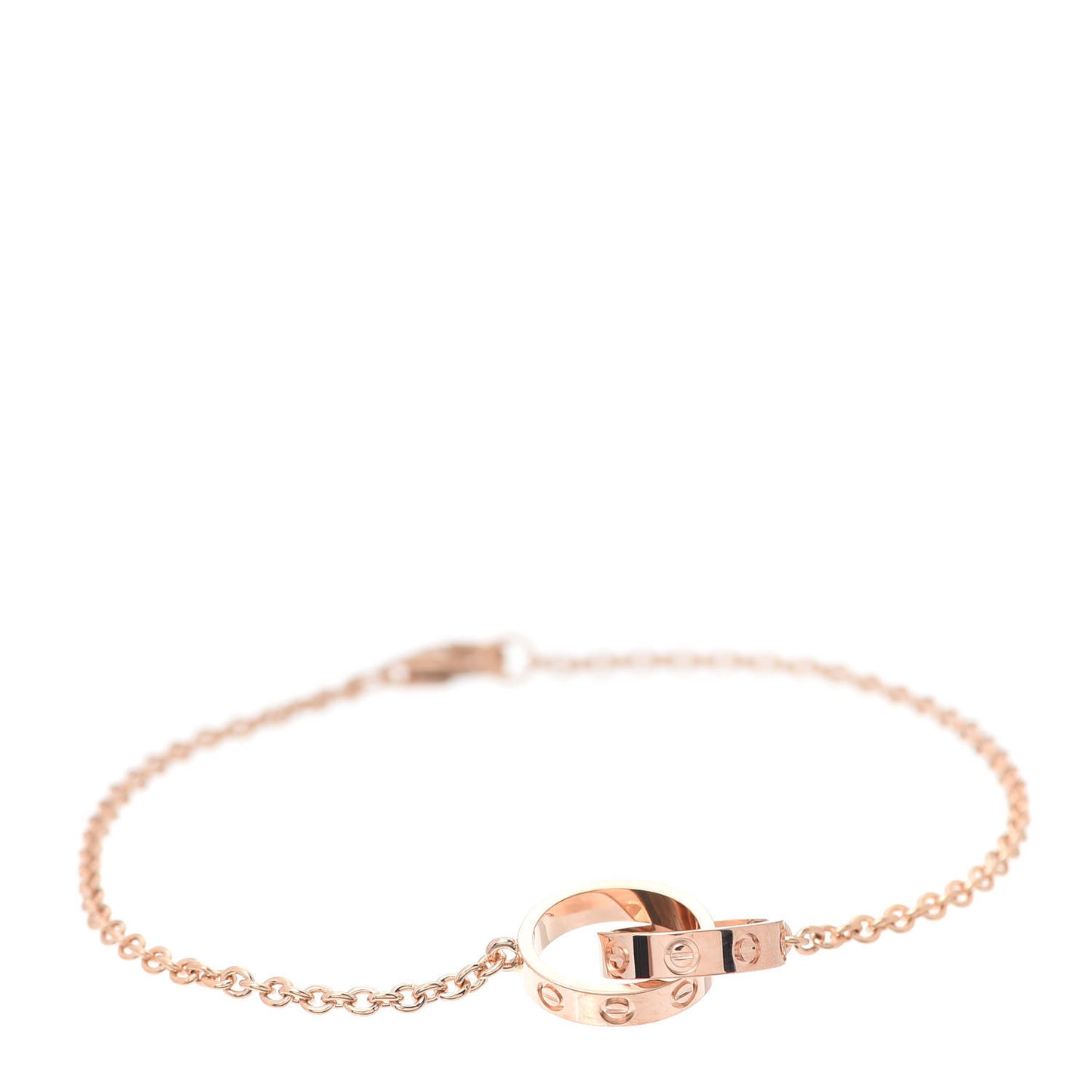 18K Pink Gold Interlocking LOVE Bracelet