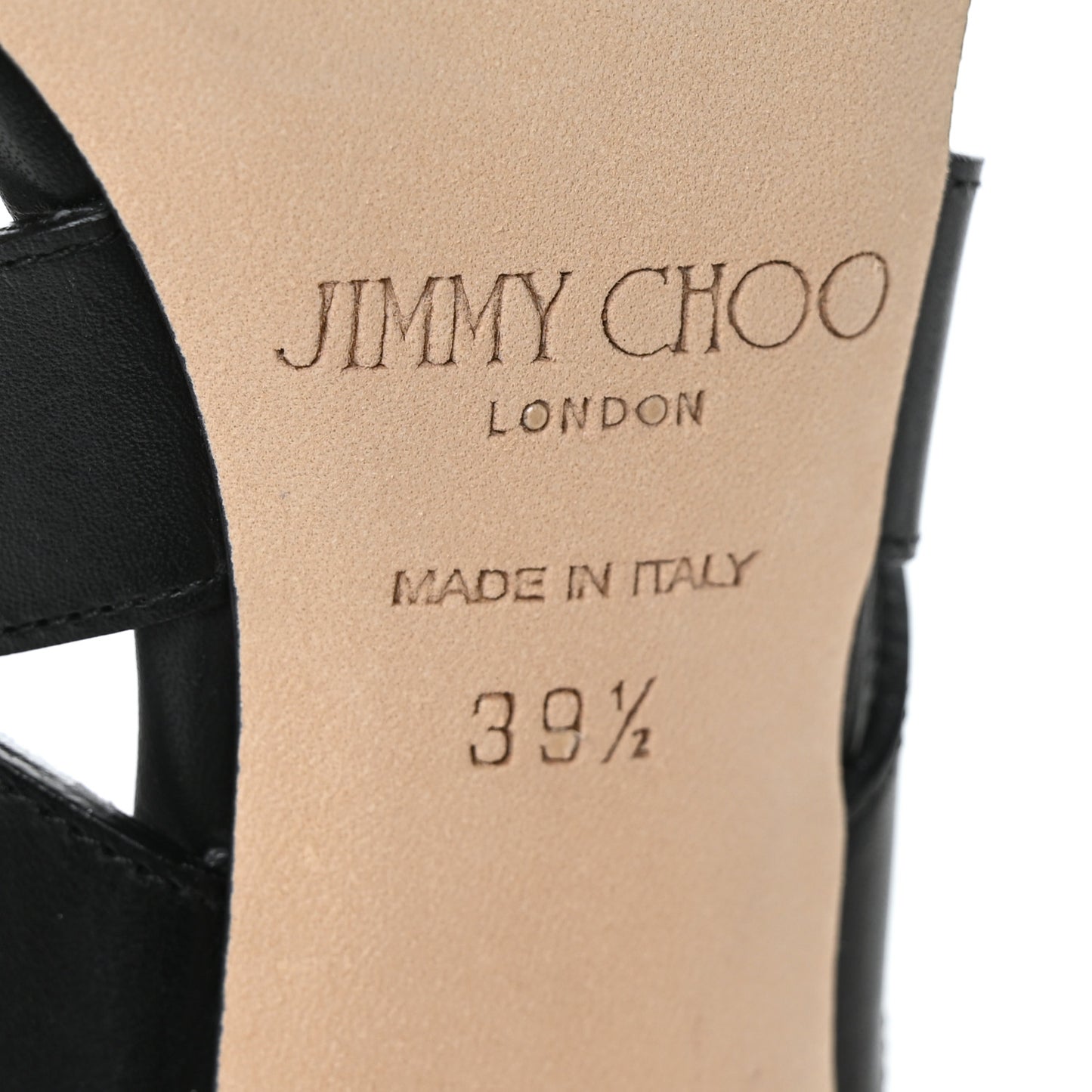 Calfskin Margo 80 Ghillie Laced Sandals 39.5 Black