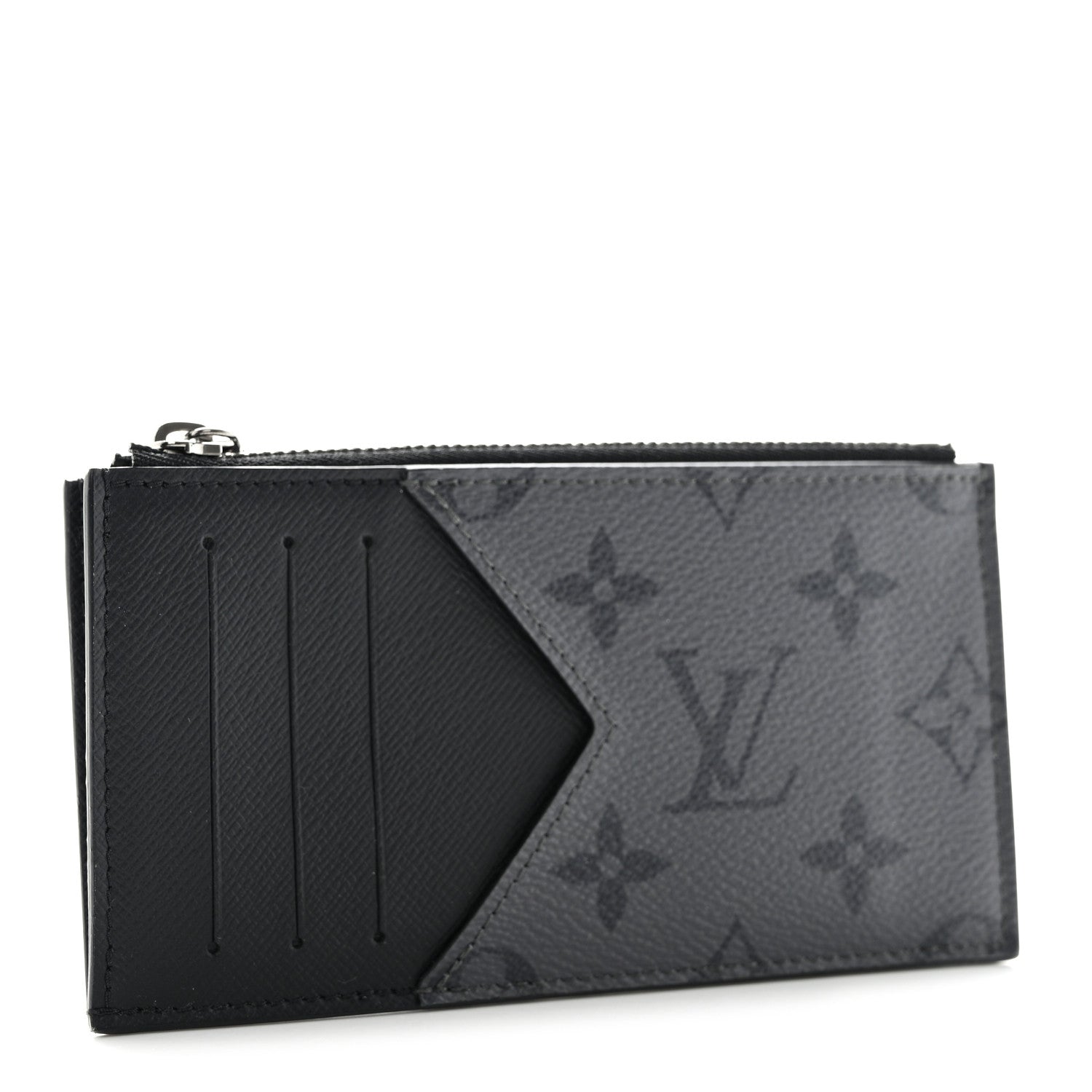 Louis Vuitton Taigarama Coin Card Holder Black 3 of 7