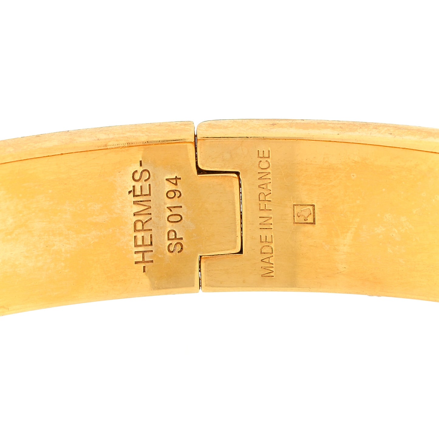 Enamel Narrow Clic Clac H Bracelet GM Orange