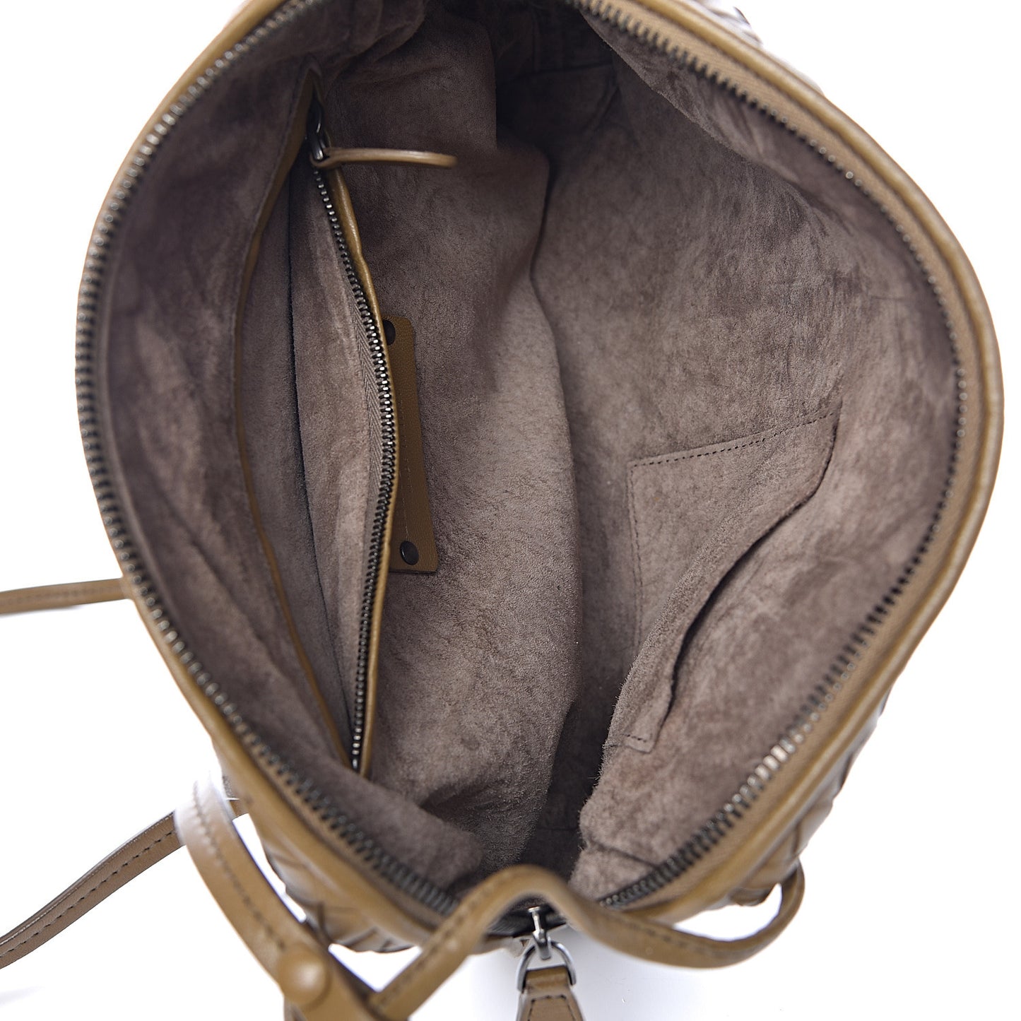 Nappa Intrecciato Nodini Crossbody Messenger Bronze