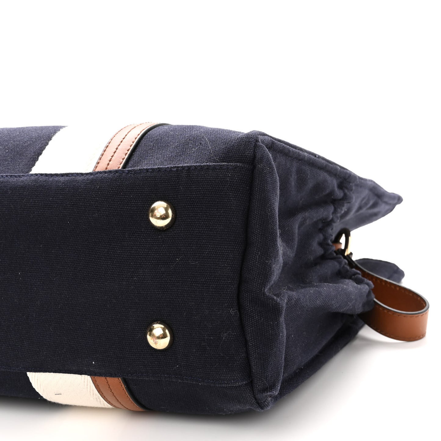 Cotton Calfskin Changing Bag Navy