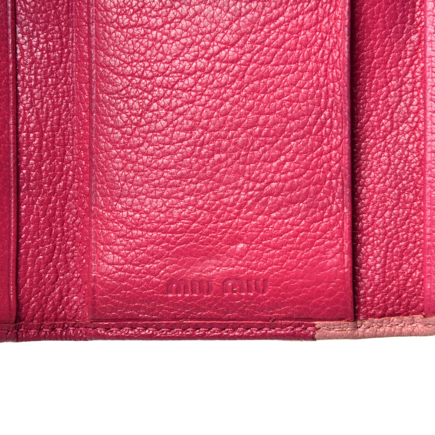 Miu Miu Madras Bicolore 6 Key Holder Rosa Peonia 6 of 8