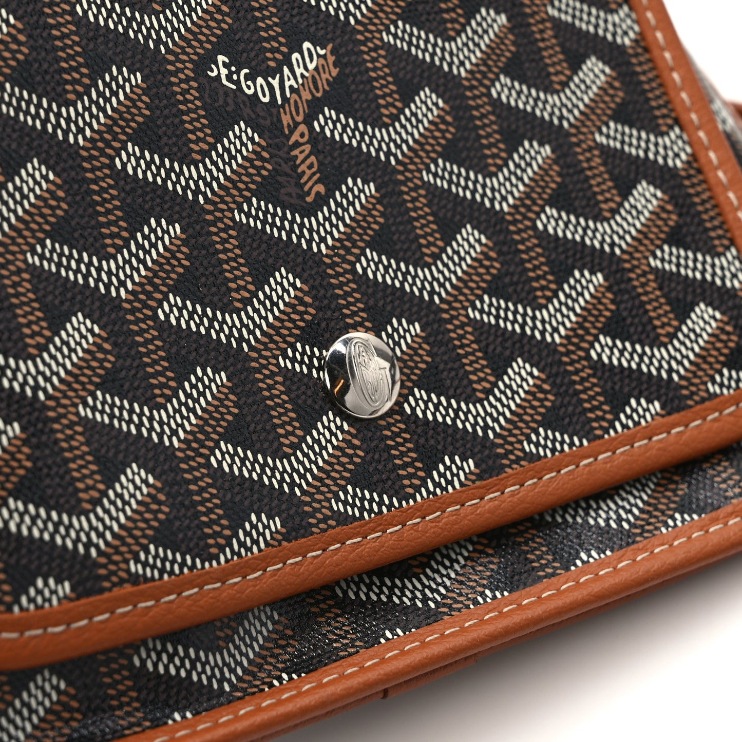 Goyardine Plumet Wallet Clutch Black Gold