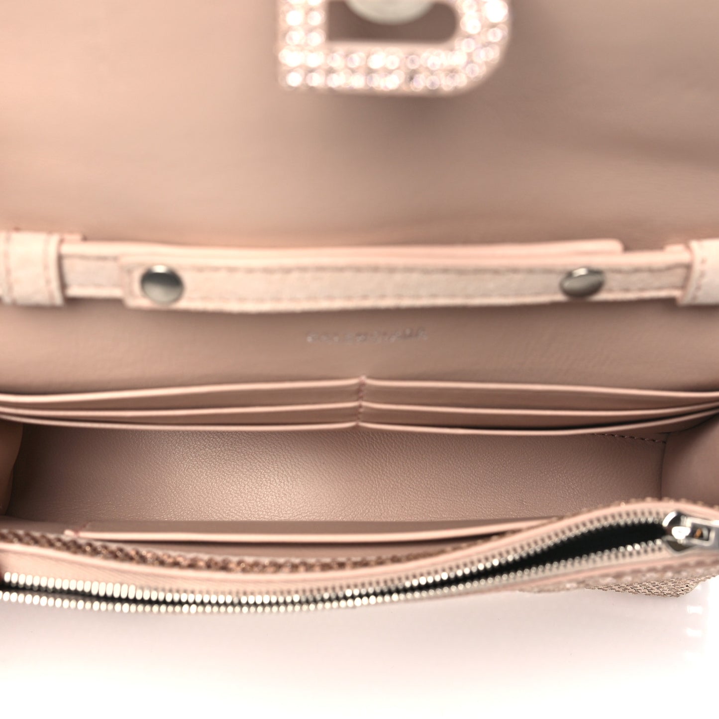 Strass Suede Crystal Hourglass Chain Bag Rose Gold