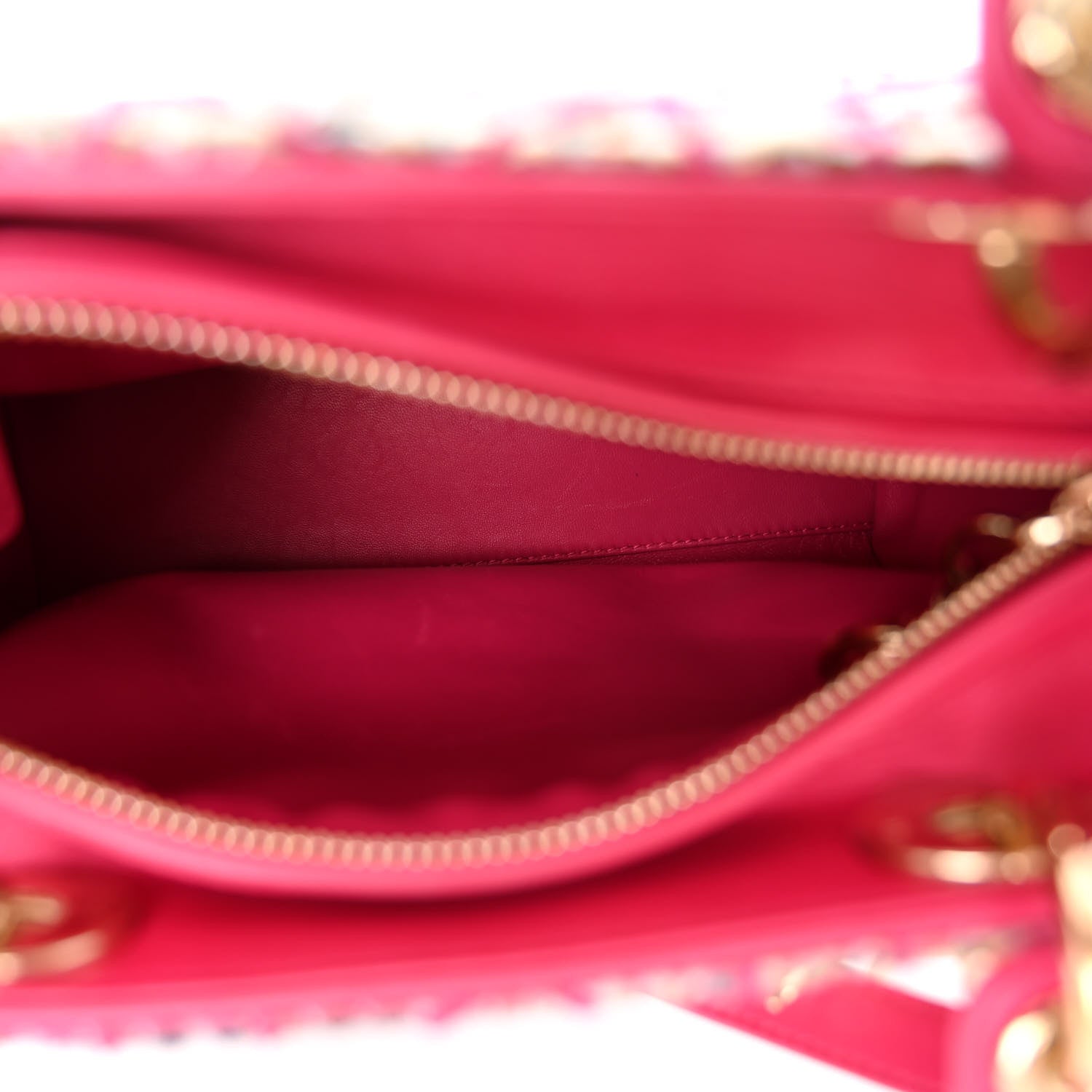 Christian Dior Tweed Medium Lady Dior Pink Multicolor 5 of 10