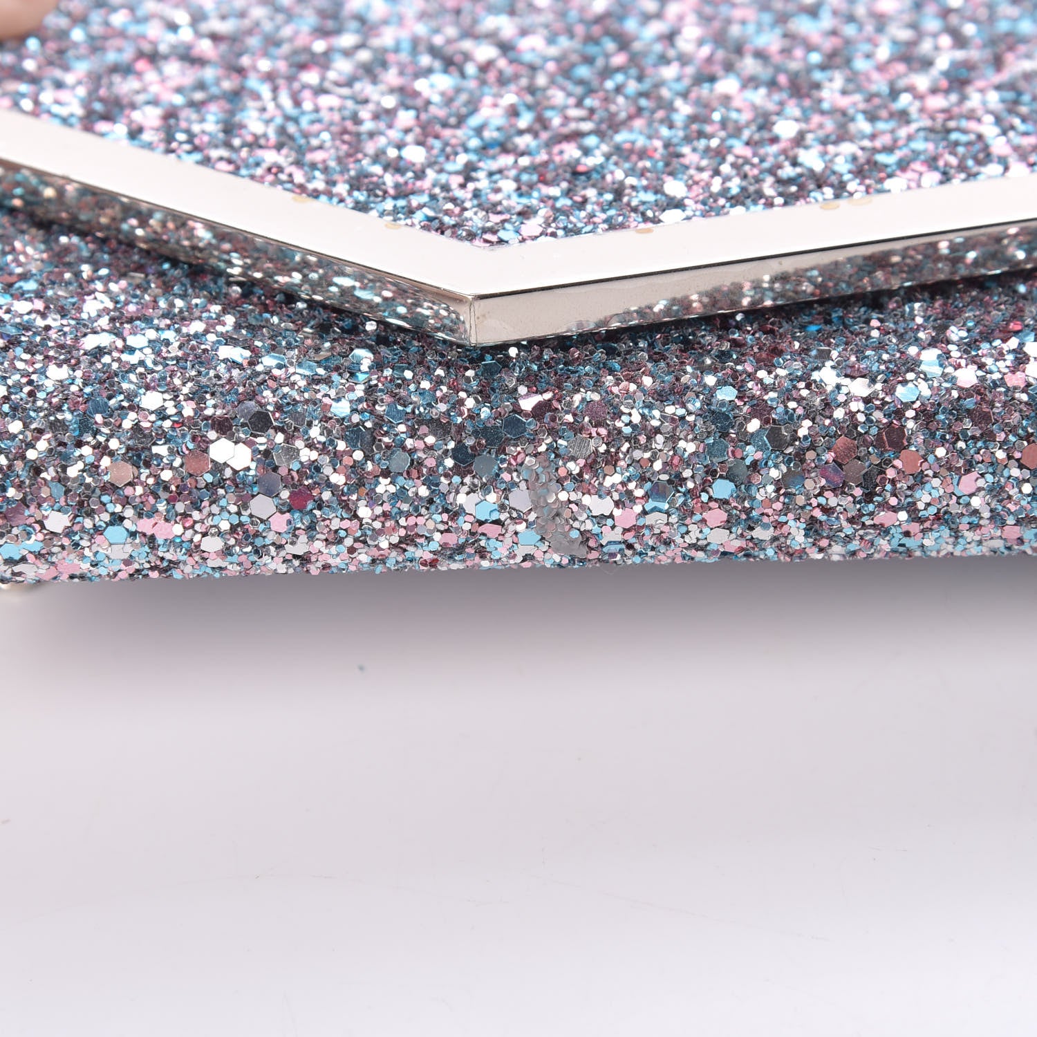 Jimmy Choo Glitter Emmie Clutch Bubblegum Mix 12 of 15