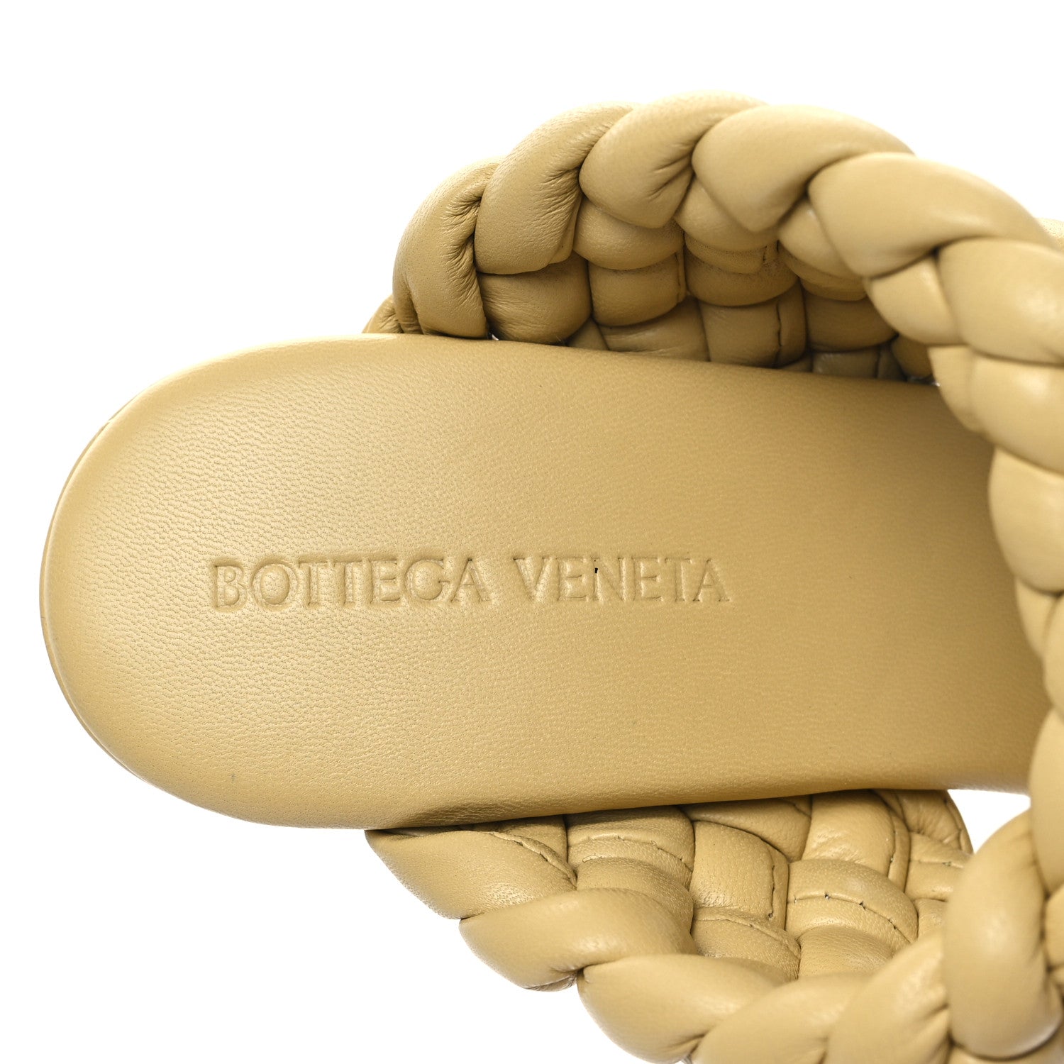 Bottega Veneta Nappa Twisted Padded Intrecciato Curve Slide Sandals 41 Tapioca 7 of 9