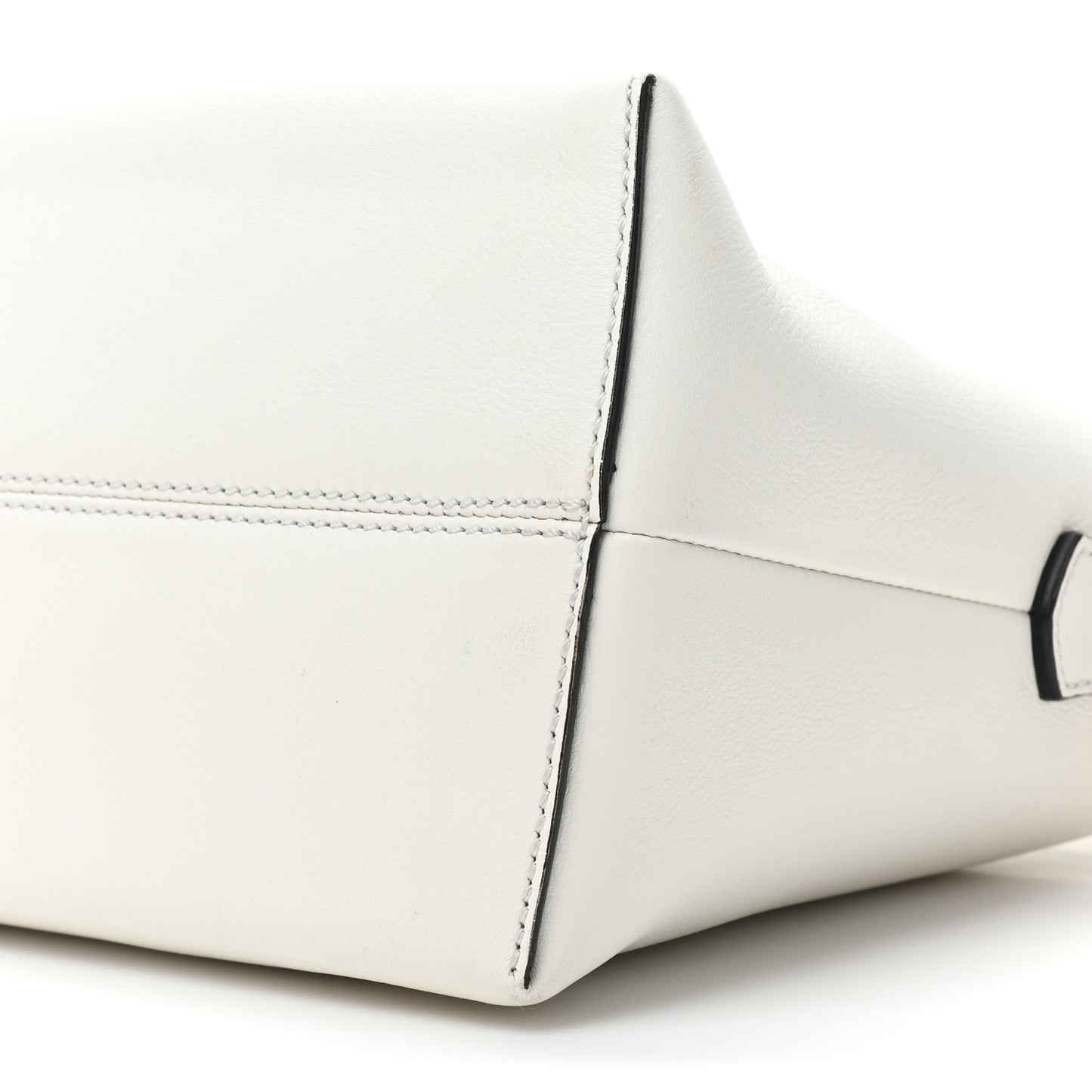 Vitello Dolce Bi-Color FF 1974 Embossed Medium By The Way Boston Bag White Ice Maya Black
