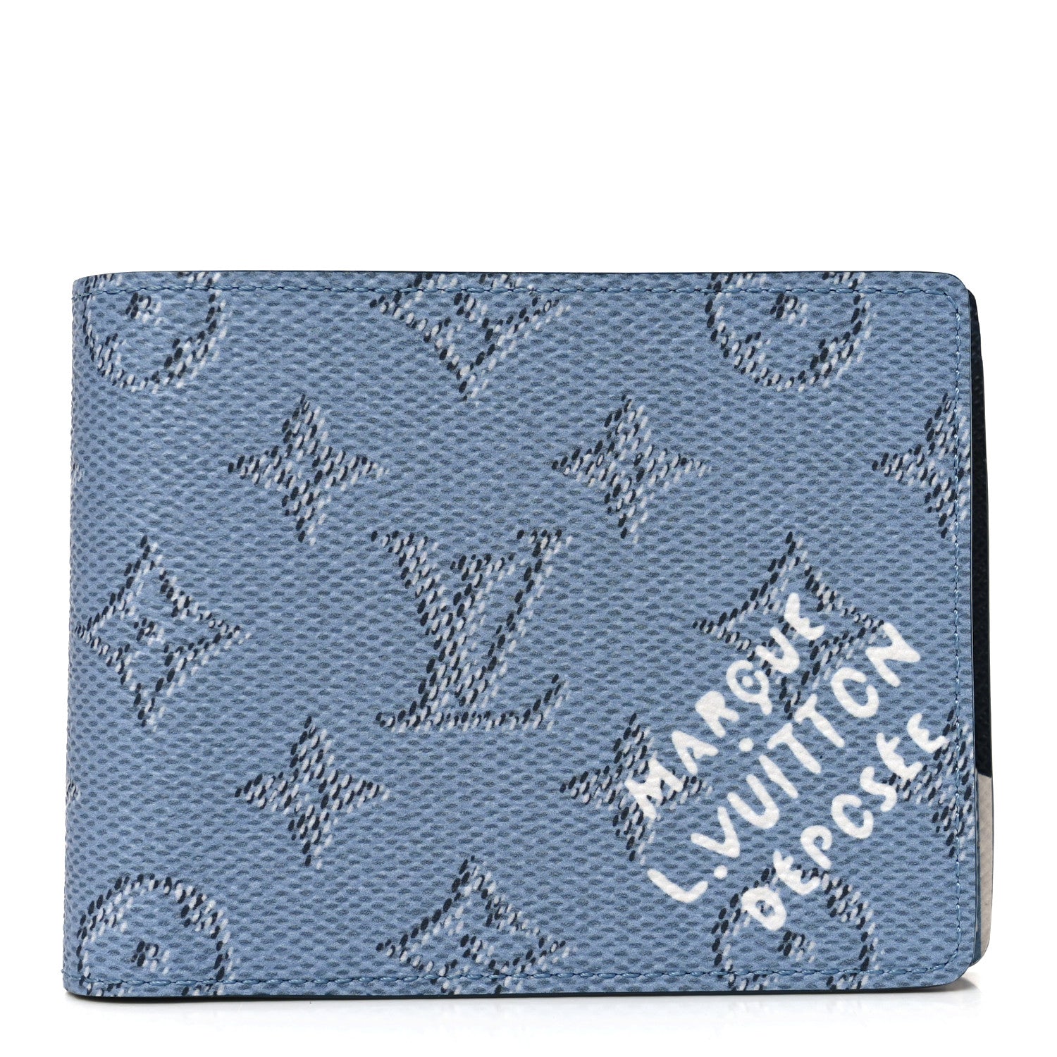 Louis Vuitton Monogram Heritage Multiple Wallet Blue 1871311