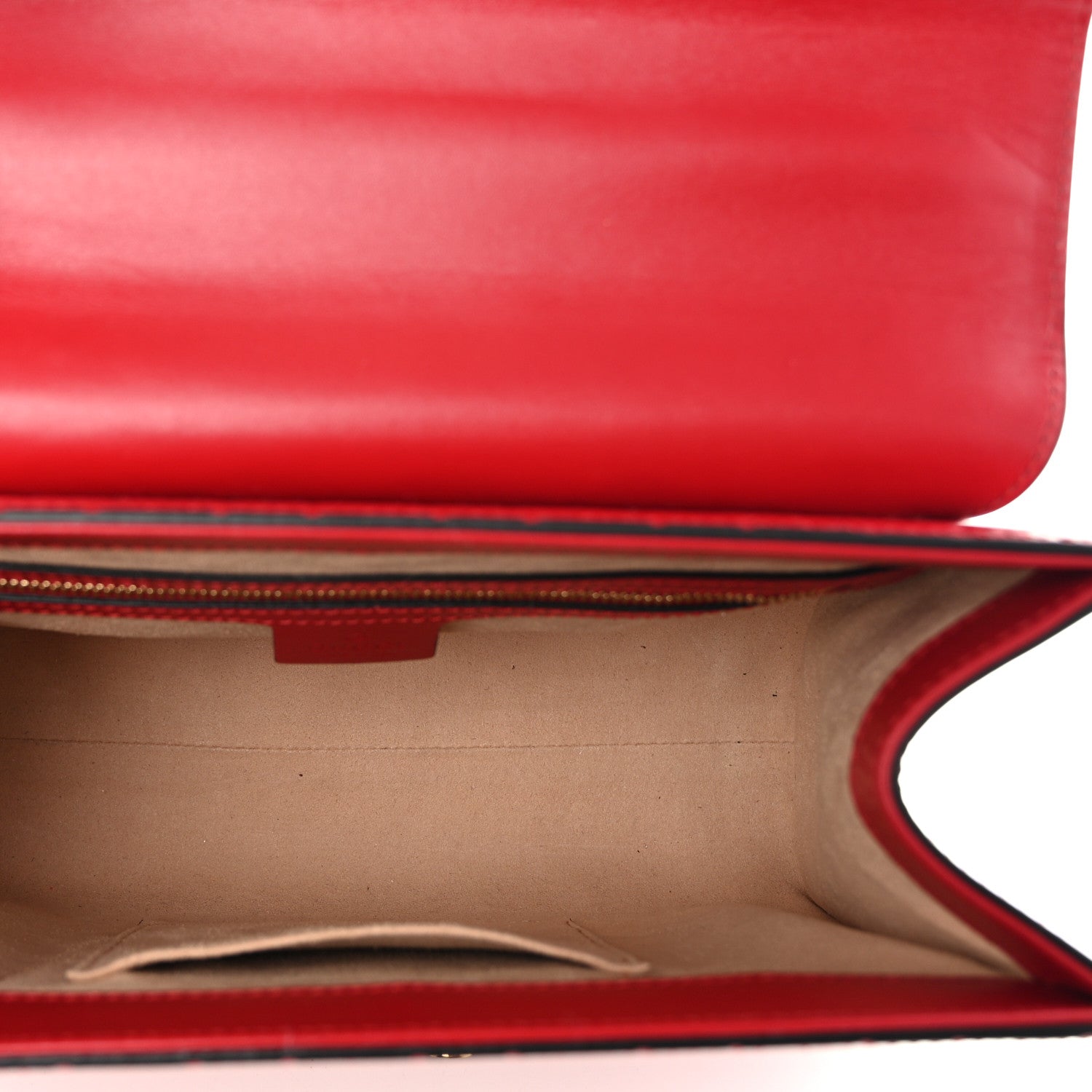 Gucci Guccissima Signature Small Padlock Top Handle Bag Hibiscus Red 5 of 11